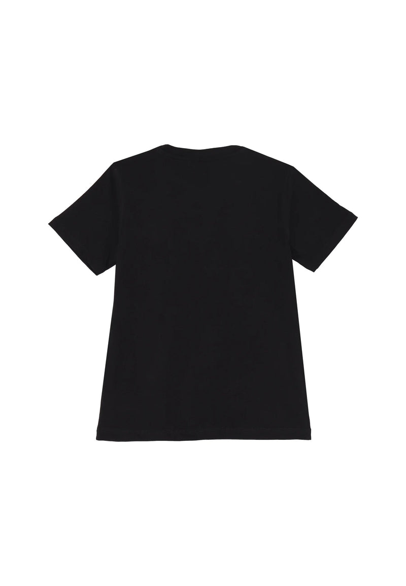 Disclaimer Completo Sportivo Bambino Nero 8-16 Anni Stampa Fluo Cotone - NERO | CammarataMode