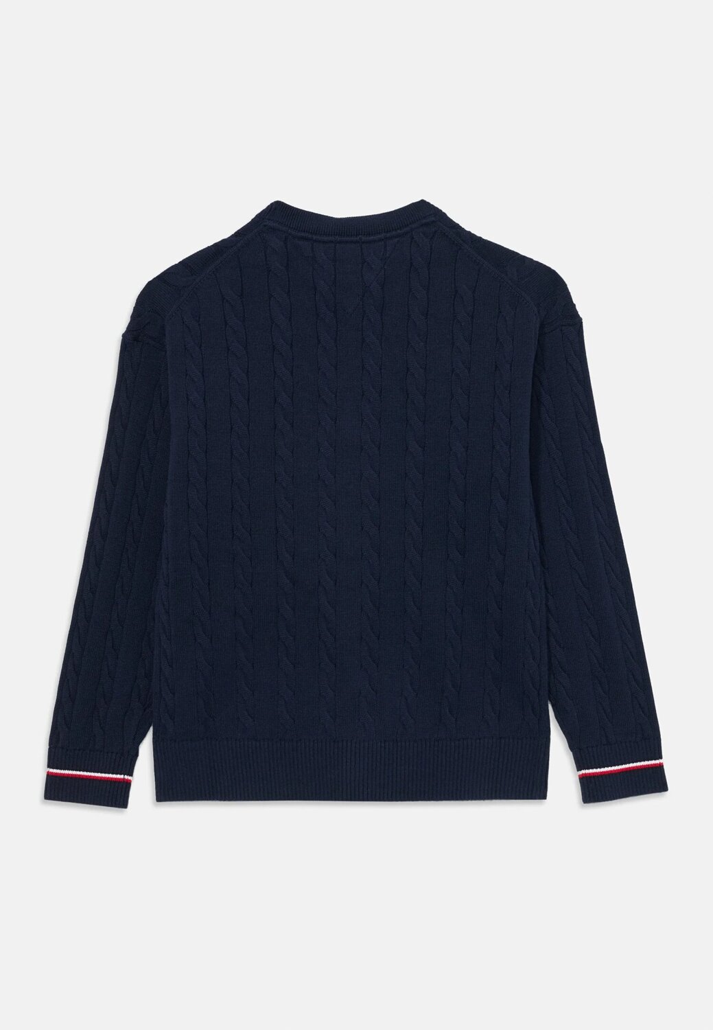 Tommy Hilfiger Cardigan Neonato Cable Global - Blu Navy