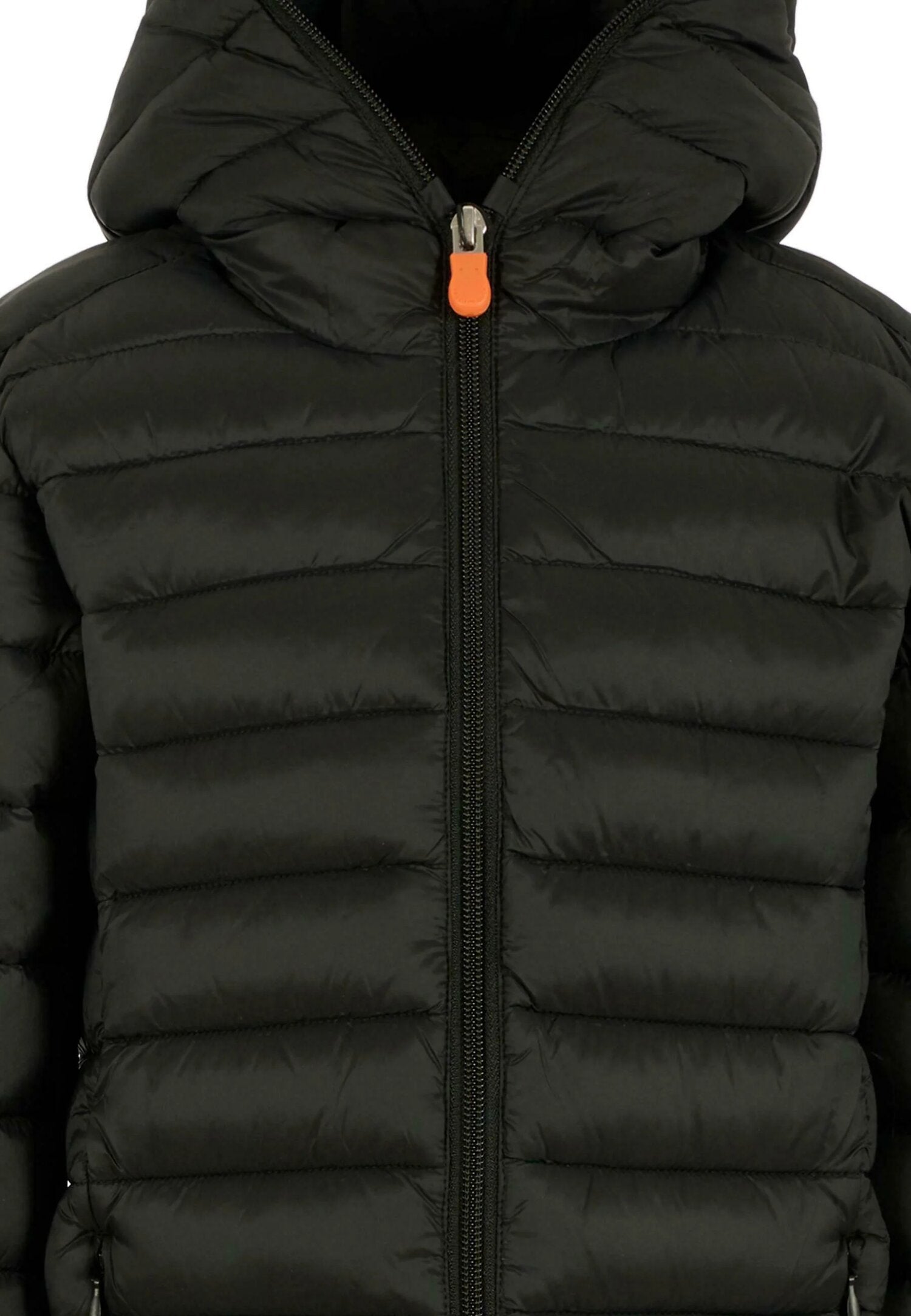 Save The Duck Giubbotto Nero Bambino In Nylon Con Cappuccio Sportivo AI25