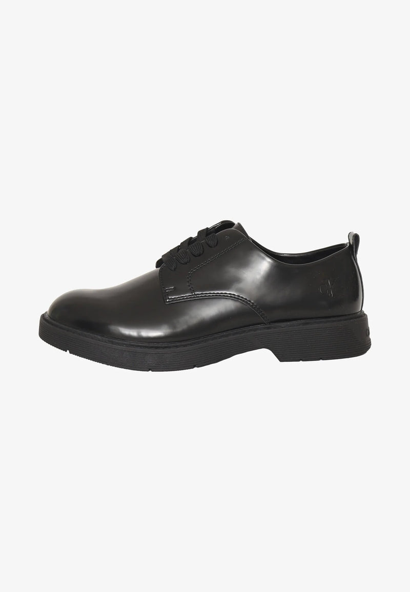 Calvin Klein inglesine bambina nere eleganti stringate scuola - NERO | CammarataMode