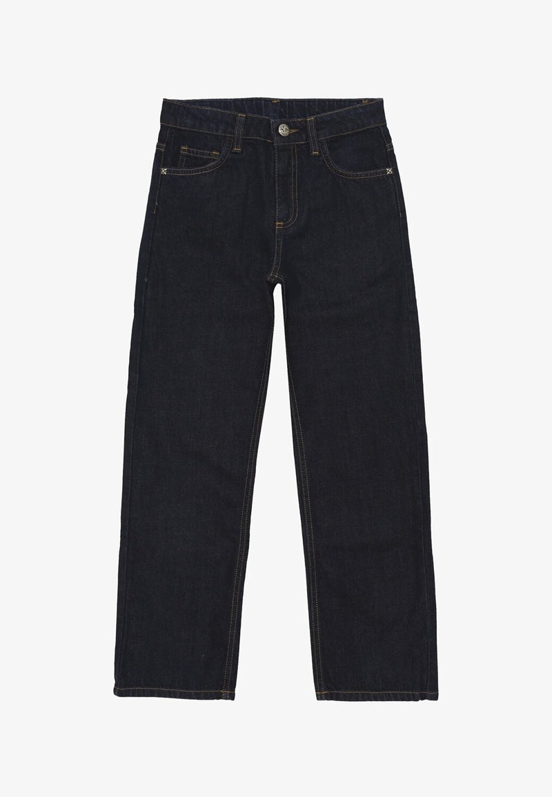 John Richmond Jeans Bambino a Sigaretta – Denim Blu con Logo RICH - DENIM SCURO | CammarataMode