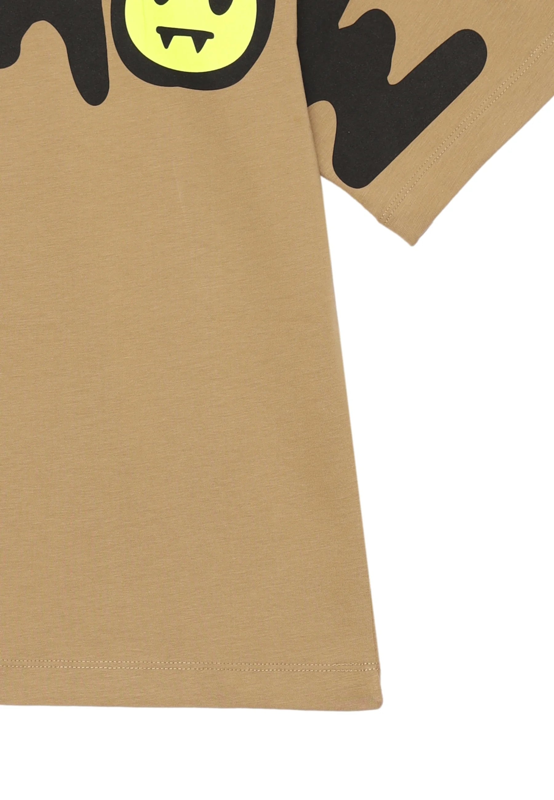 BARROW T SHIRT BEIGE A MEZZE MANICHE CON LOGO GRANDE CENTRALE Bambini e ragazzi F5BKJUTH242.BEIGE_