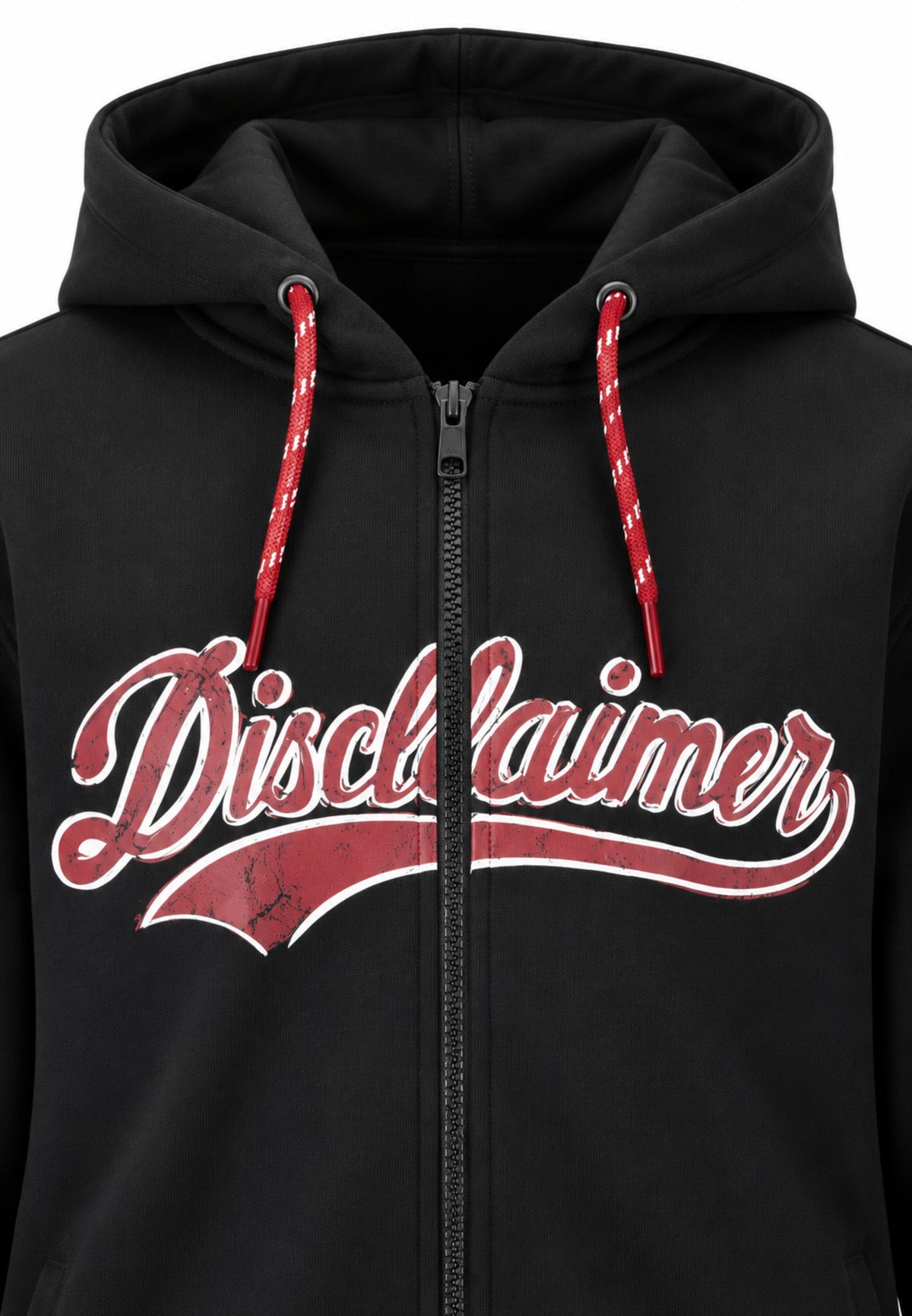 Disclaimer FELPA NERA CON ZIP CAPPUCCIO E LOGO CENTRALE Bambini e ragazzi 26IDK59124.NE_