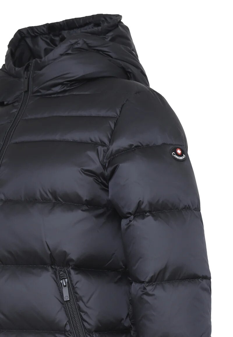 Canadiens Giubbotto Bambino Nero In Nylon Con Cappuccio | Invernale AI 25 | CammarataMode