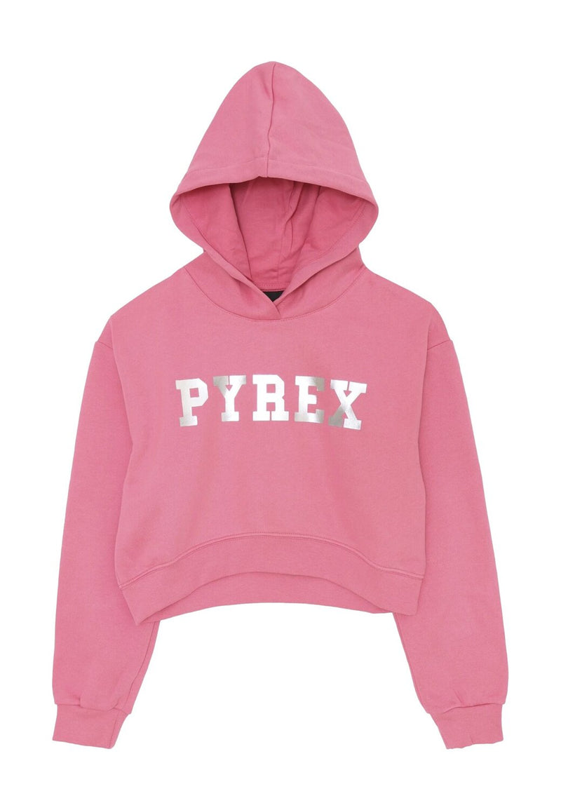 Pyrex completo bambina felpa cappuccio rosa 2-16 anni cotone - ROSA | CammarataMode
