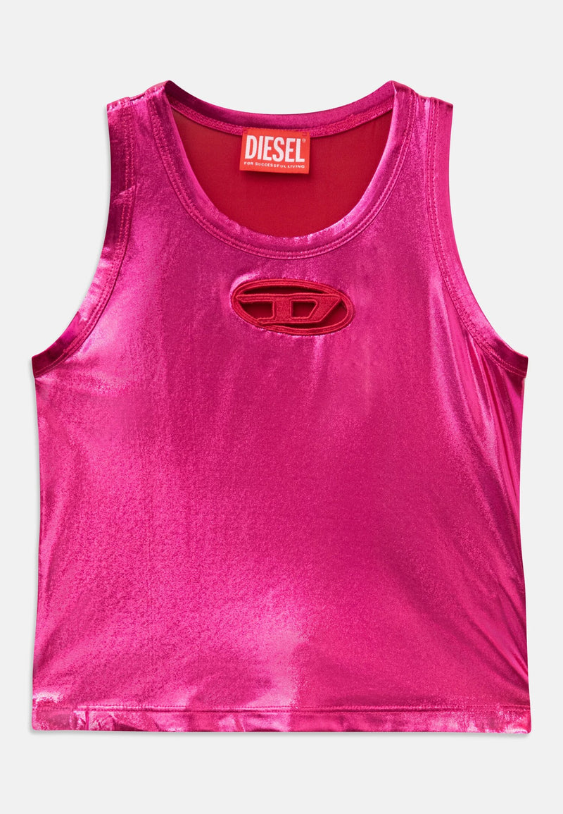 Top senza maniche Diesel fuxia metallizzato bambina - FUXIA | CammarataMode