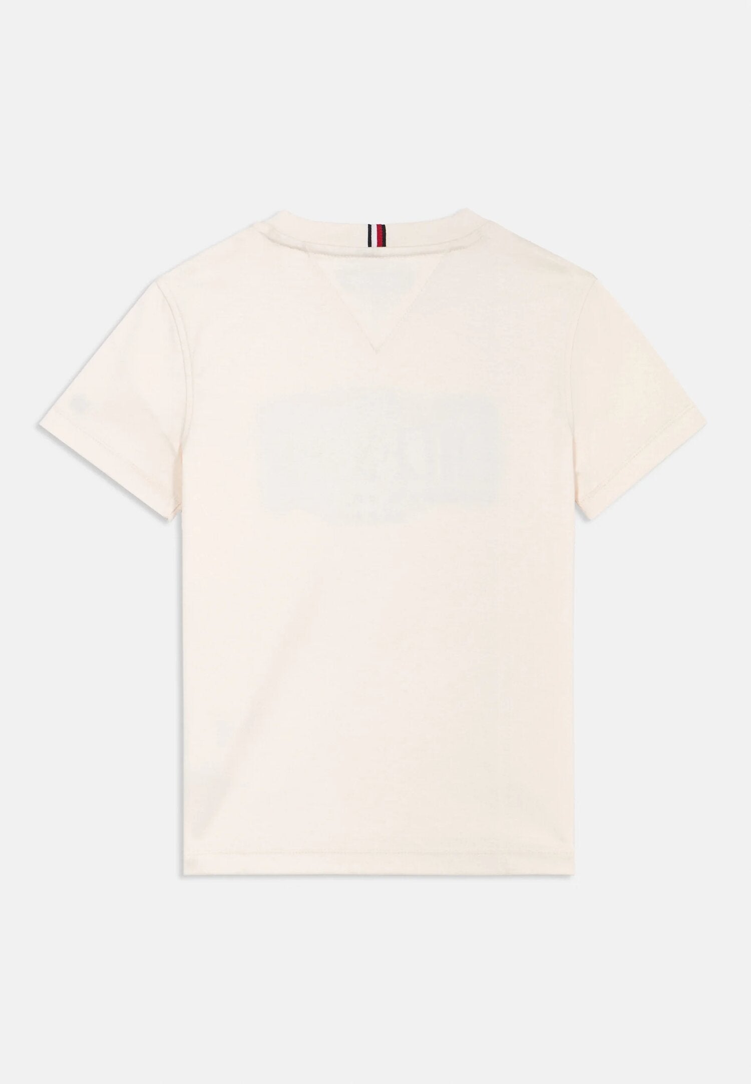 Tommy Hilfiger Tshirt Panna Bambino Girocollo Sportivo In Cotone KB0KB10360YB