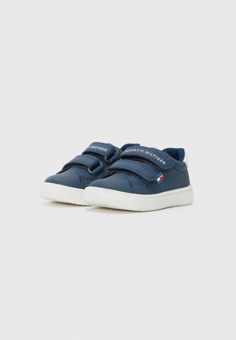 Tommy Hilfiger sneakers basse bambino unisex blu velcro estive pratiche - BLU | CammarataMode