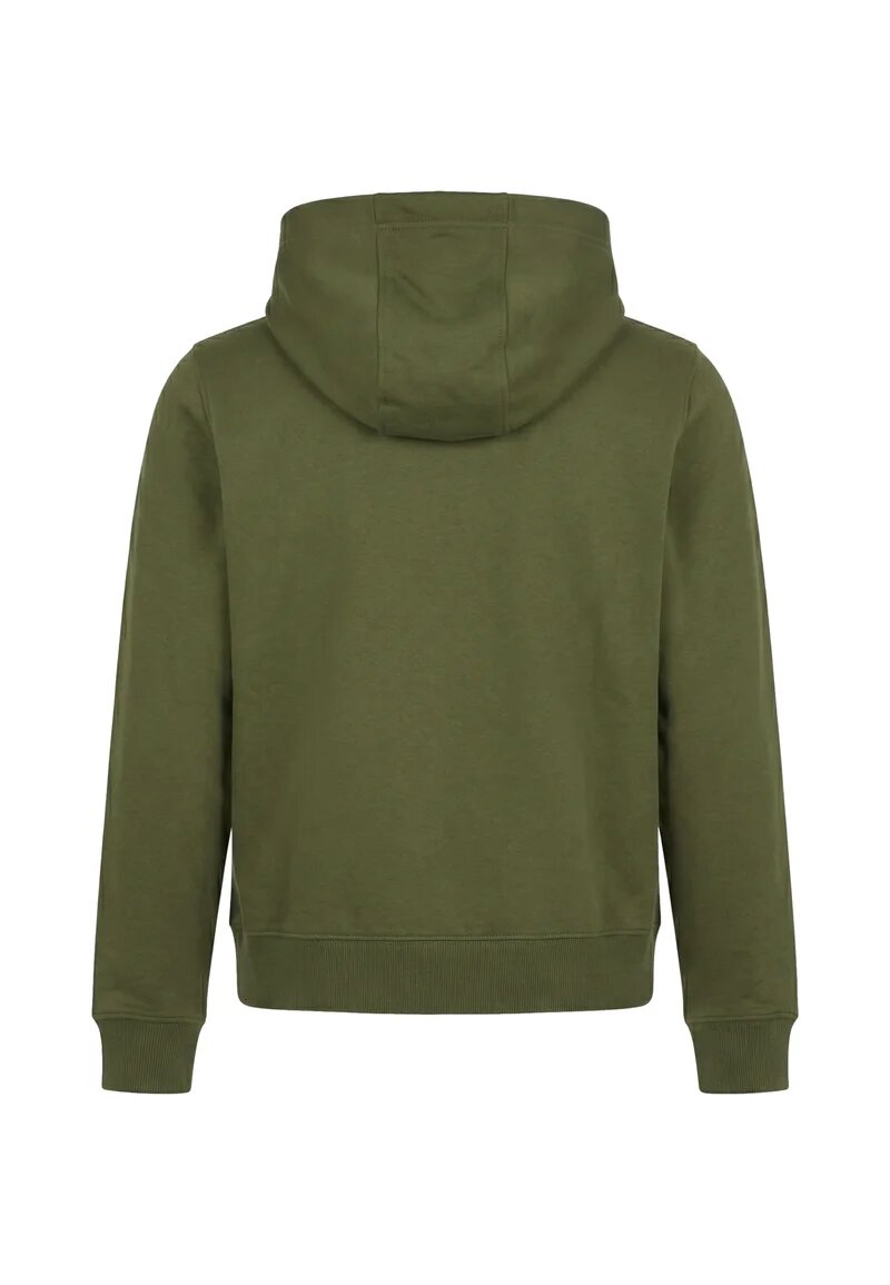 Calvin Klein Felpa Verde Bambino Con Cappuccio Sportivo In Cotone IU0IU00679L