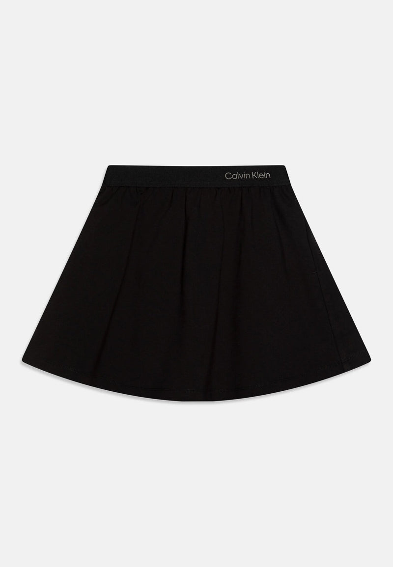 Calvin Klein Girls Skirt Black Jersey Spring Summer 25 - BLACK | CammarataMode