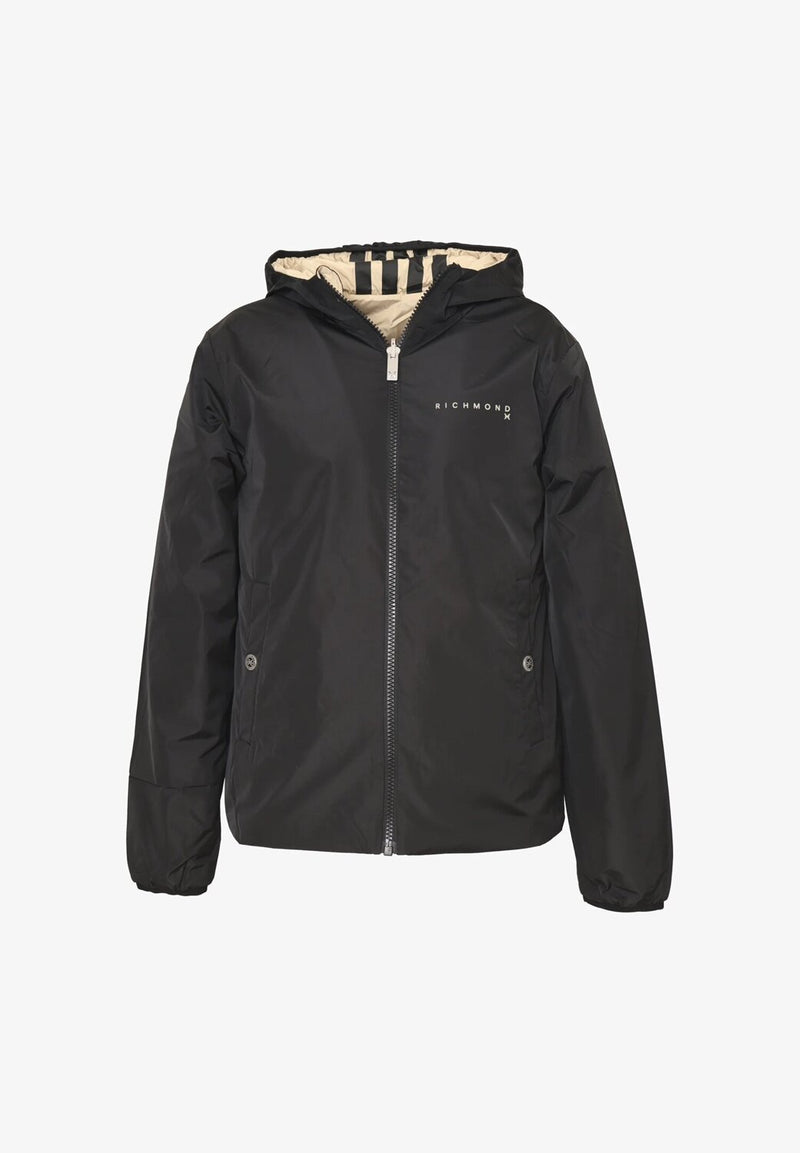 John Richmond Giacca Reversibile Uomo Nero/Beige – Giacca Mezza Stagione - NERO | CammarataMode