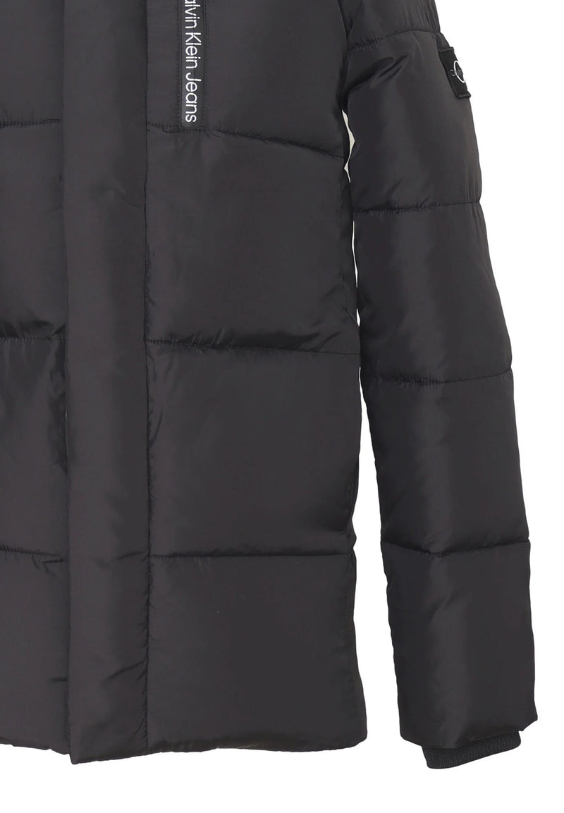 Calvin Klein Giacca Invernale Bambino & Ragazzo Nera con Cappuccio (Taglie 2-16 - NERO | CammarataMode