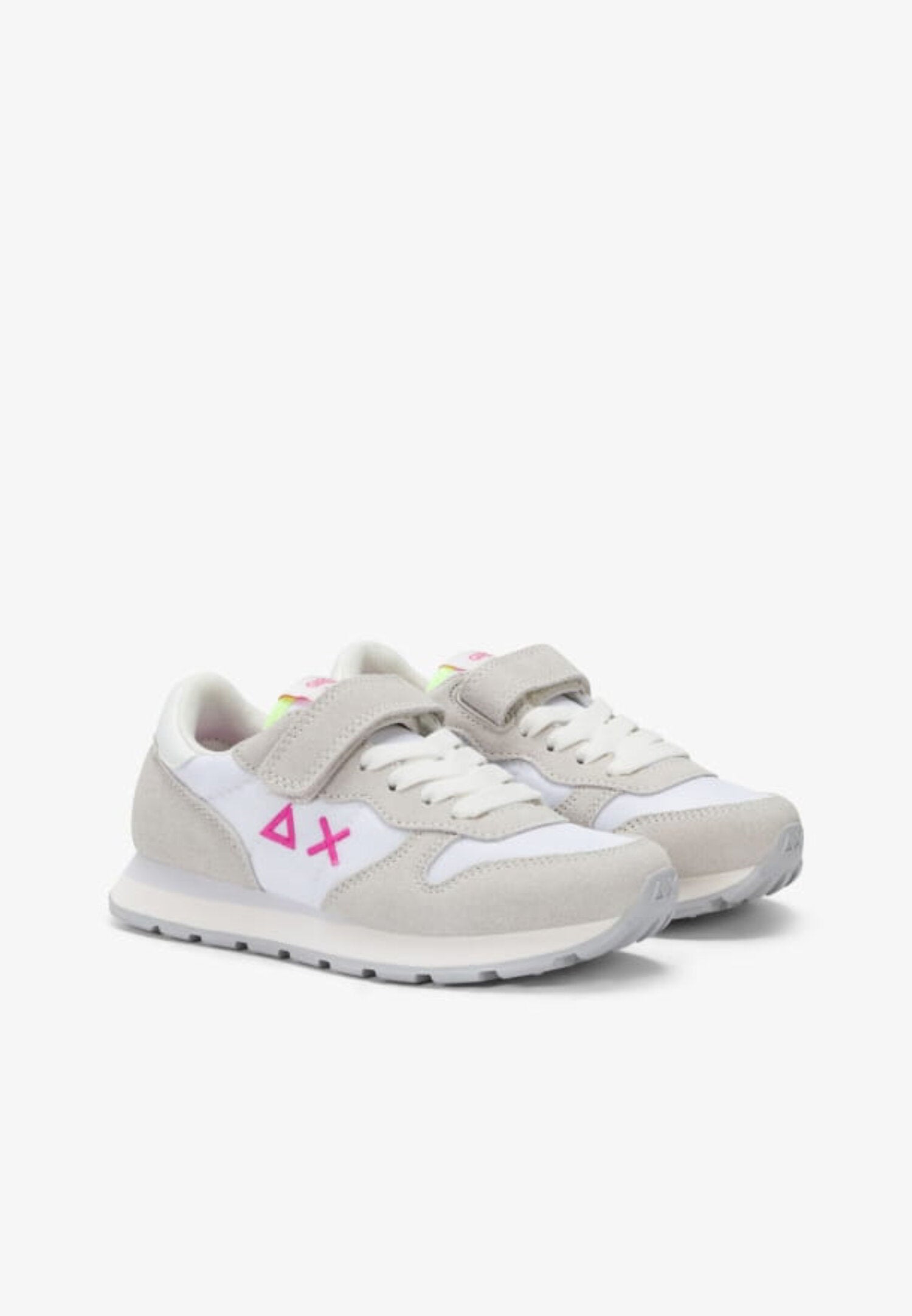 Sun68 Kids Scarpe Bianche Con Logo Sul Lato Fuxia Bambina Z36401K_