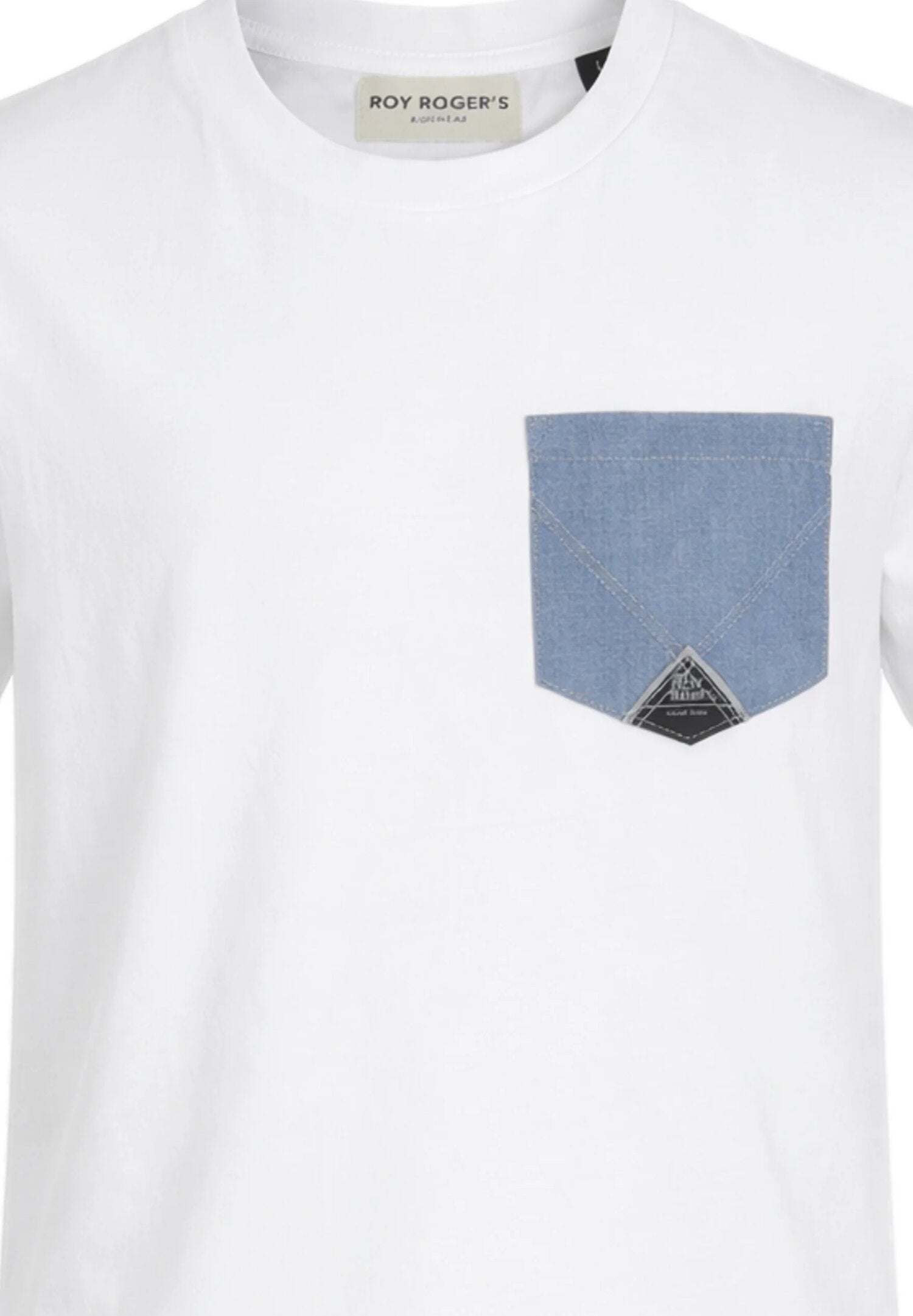 Roy Roger's Tshirt Con Taschino Bianco Bambino RG104_