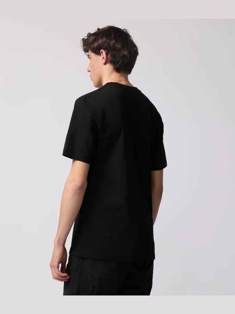 Refrigiwear tshirt nera uomo mini logo