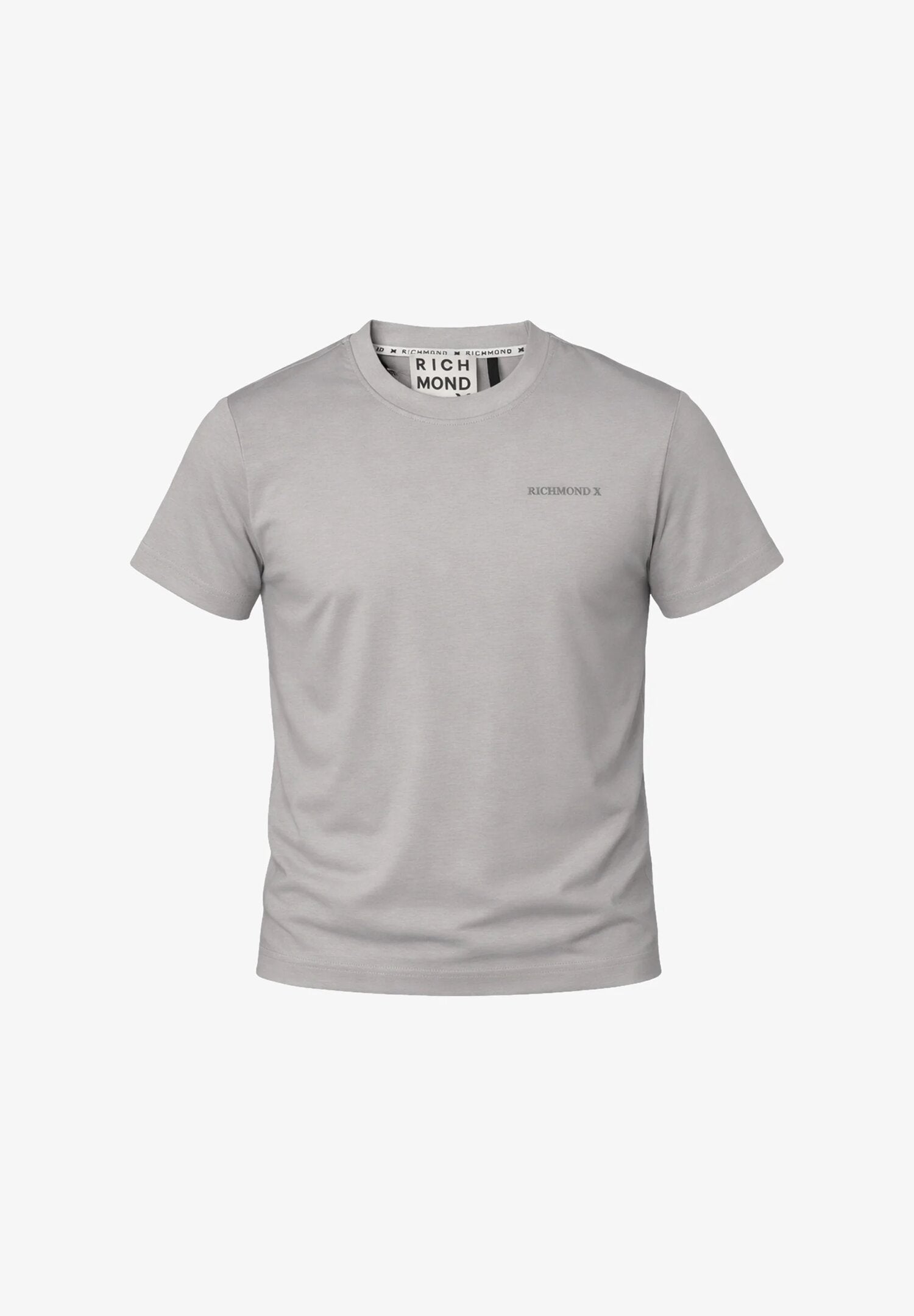 John Richmond Tshirt Grigia Logo Piccolo Uomo Maniche Corte - UMP26010TS_