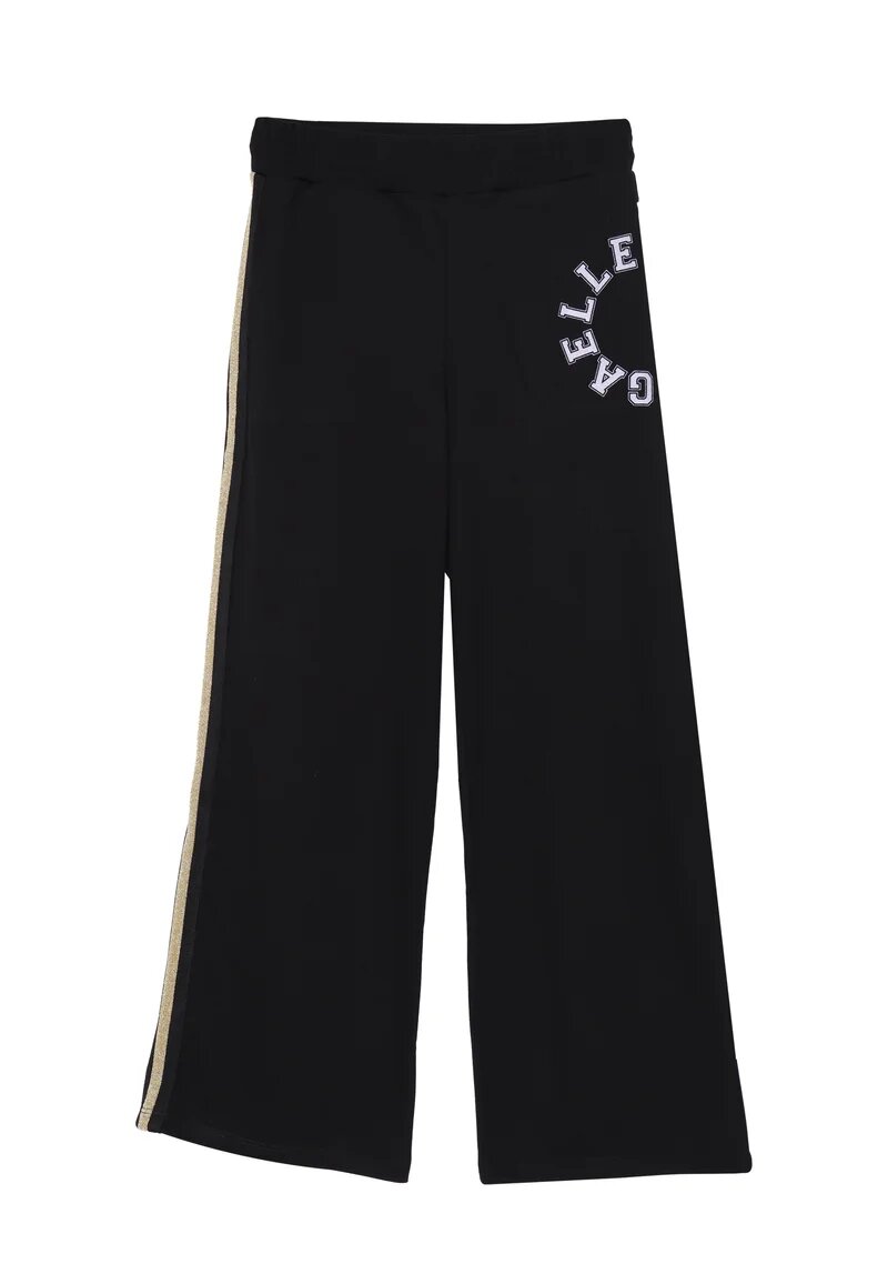 Gaelle Paris Completo Nero Bambina In Cotone Girocollo Sportivo AI25