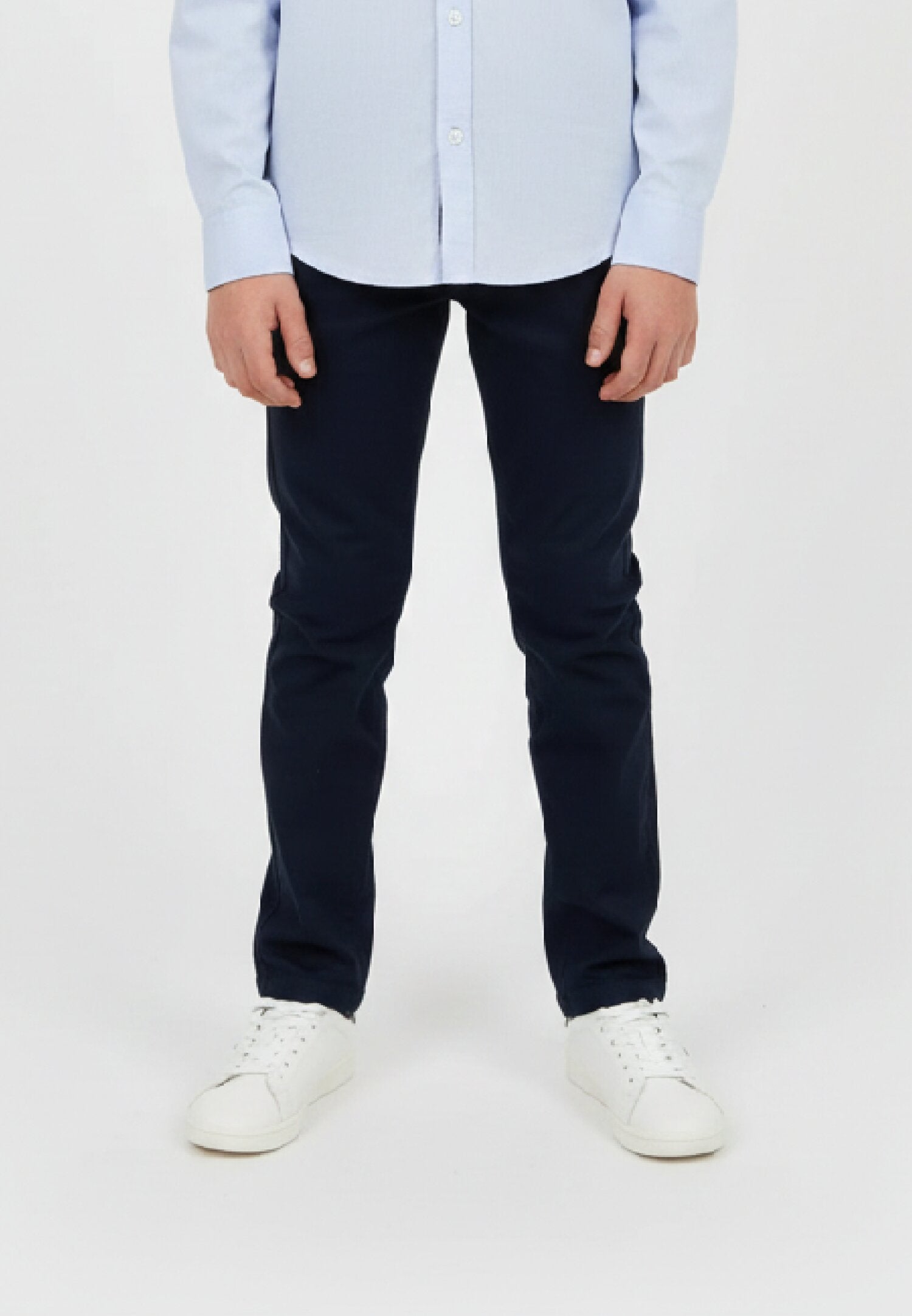 Jack & Jones pantaloni bambino ragazzo blu navy eleganti affusolati