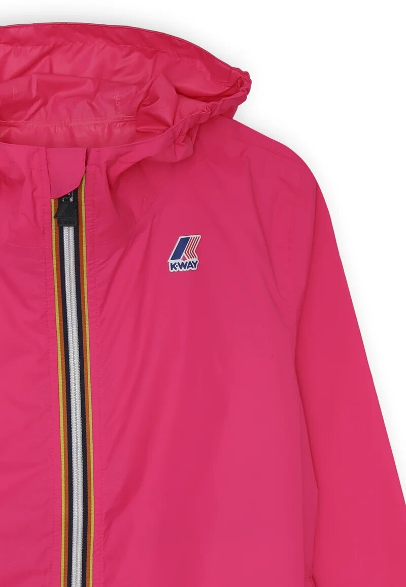 K-Way Fuchsia Waterproof Jacket For Girls With Hood Spring 2025 - CYCLAMEN | CammarataMode