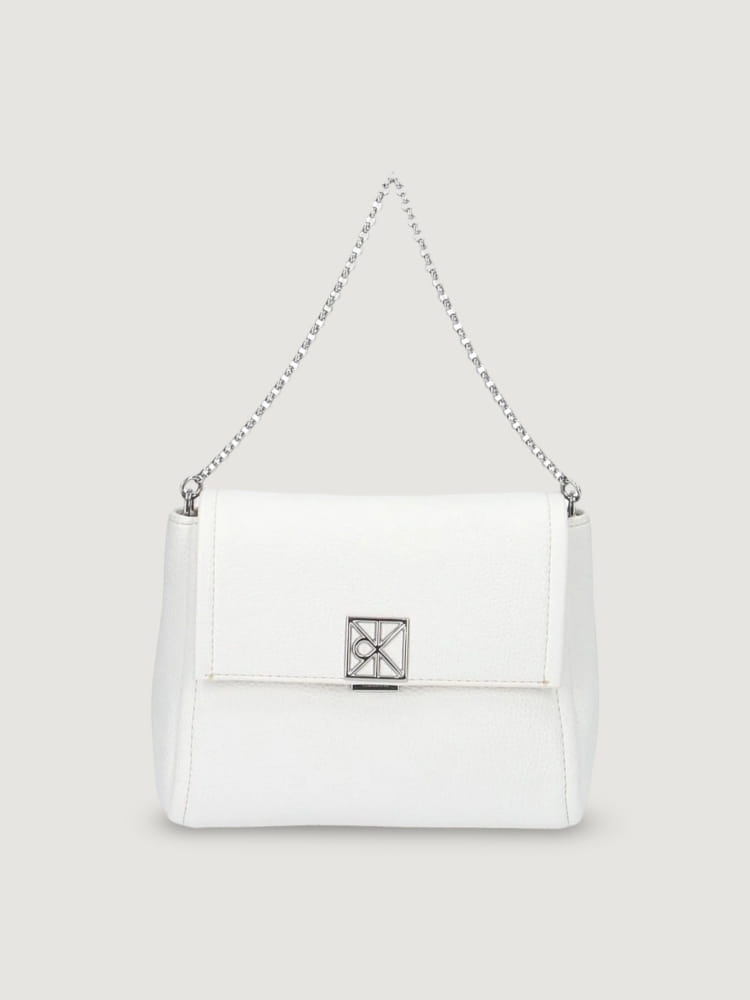 Calvin Klein borsa bianca donna mini logo Misure: 17 x 20 x 10 cm