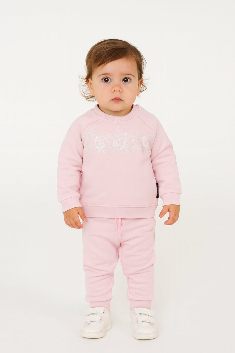John Richmond tuta neonata rosa 6-36 mesi in cotone con logo - ROSA | CammarataMode