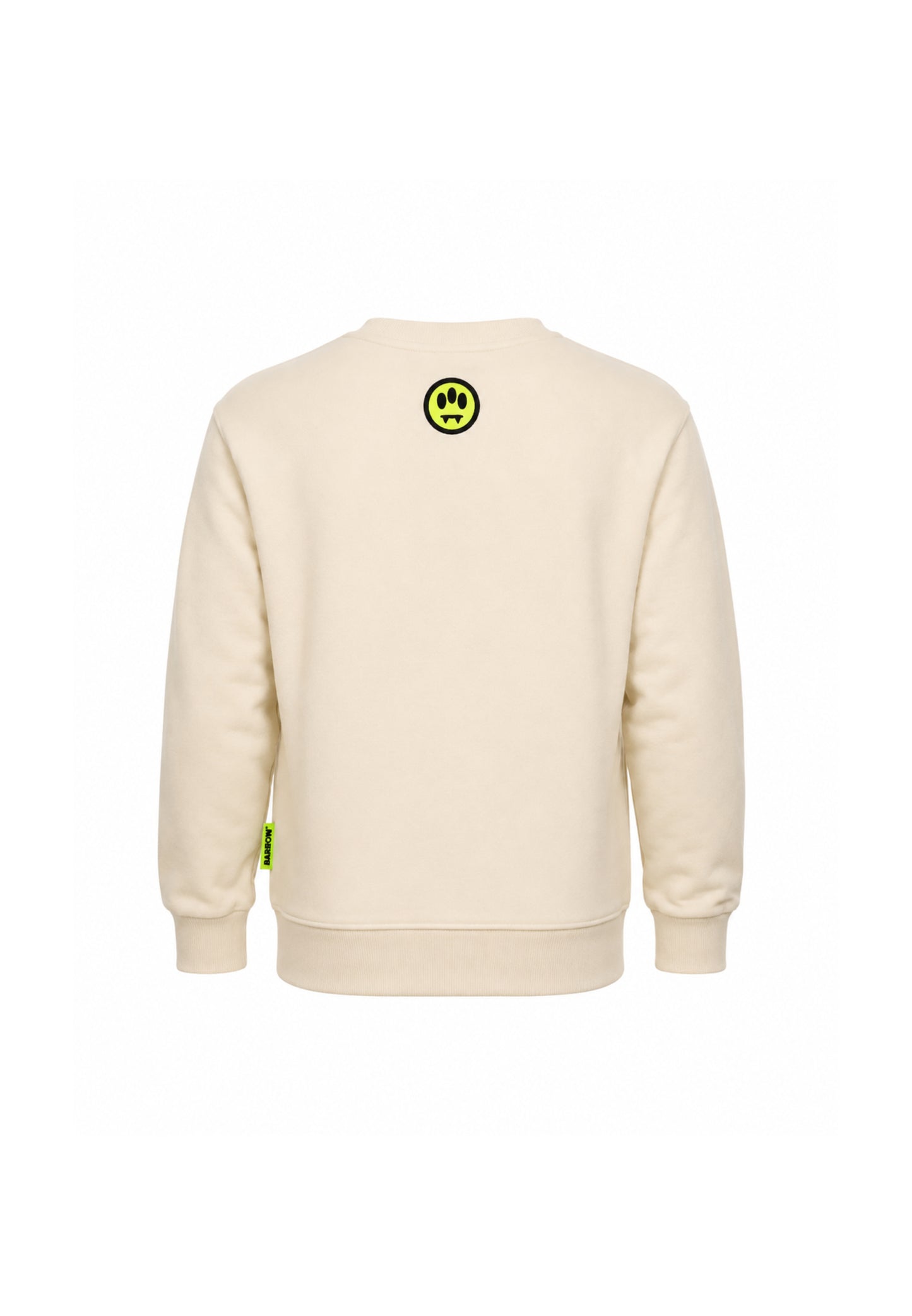 BARROW FELPA PANNA GIROCOLLO CON LOGO CENTRALE E MINI TEDDY Bambini e ragazzi F6BKJUSW032.PANNA_