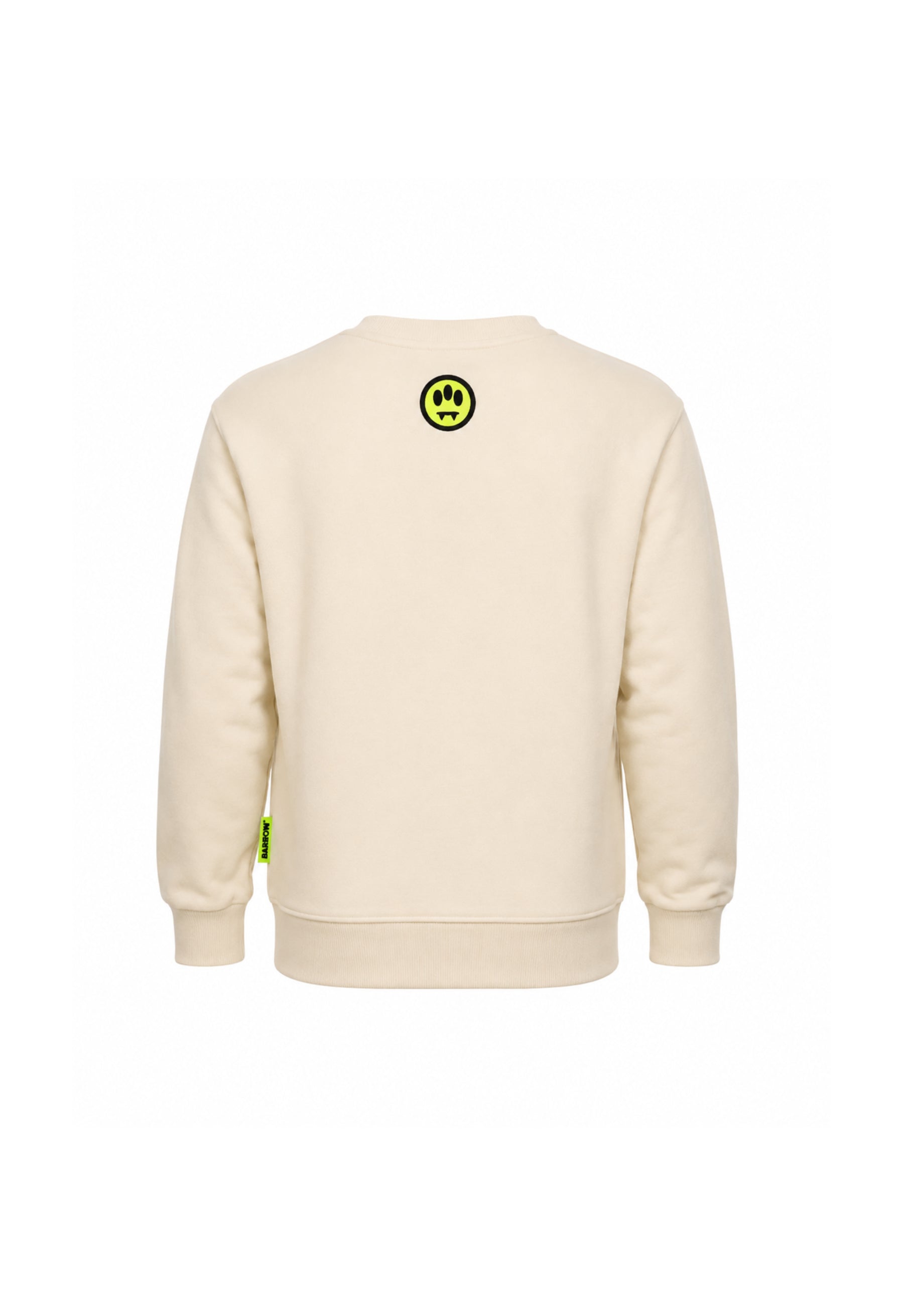 BARROW FELPA PANNA GIROCOLLO CON LOGO CENTRALE E MINI TEDDY Bambini e ragazzi F6BKJUSW032.PANNA_