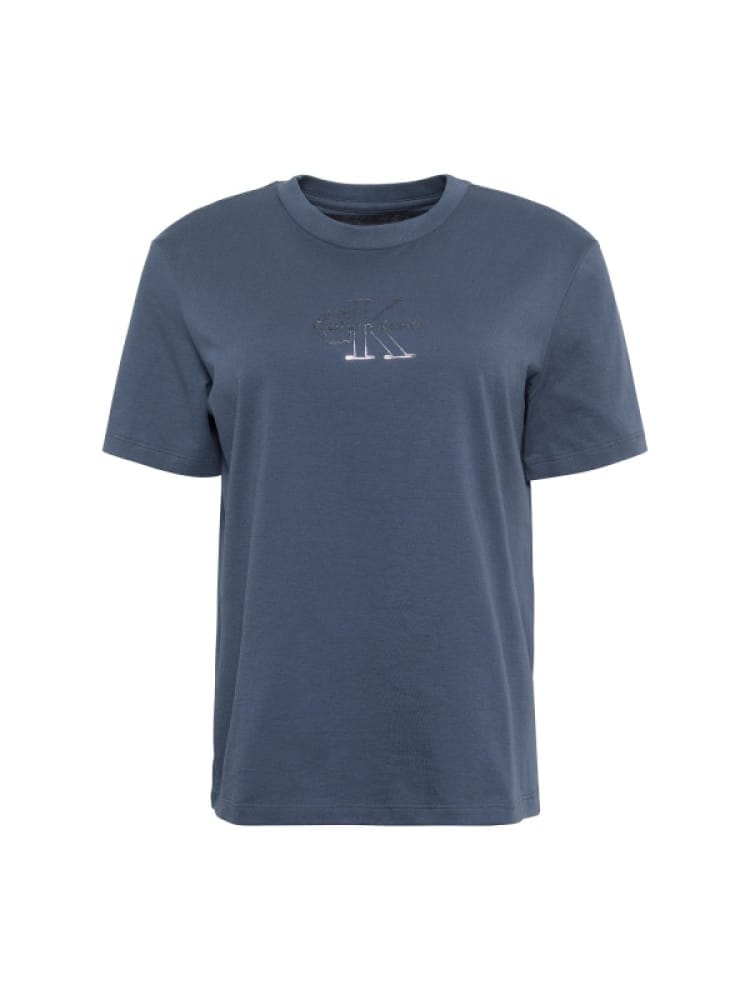Calvin Klein tshirt grigio scuro donna logo sul davanti