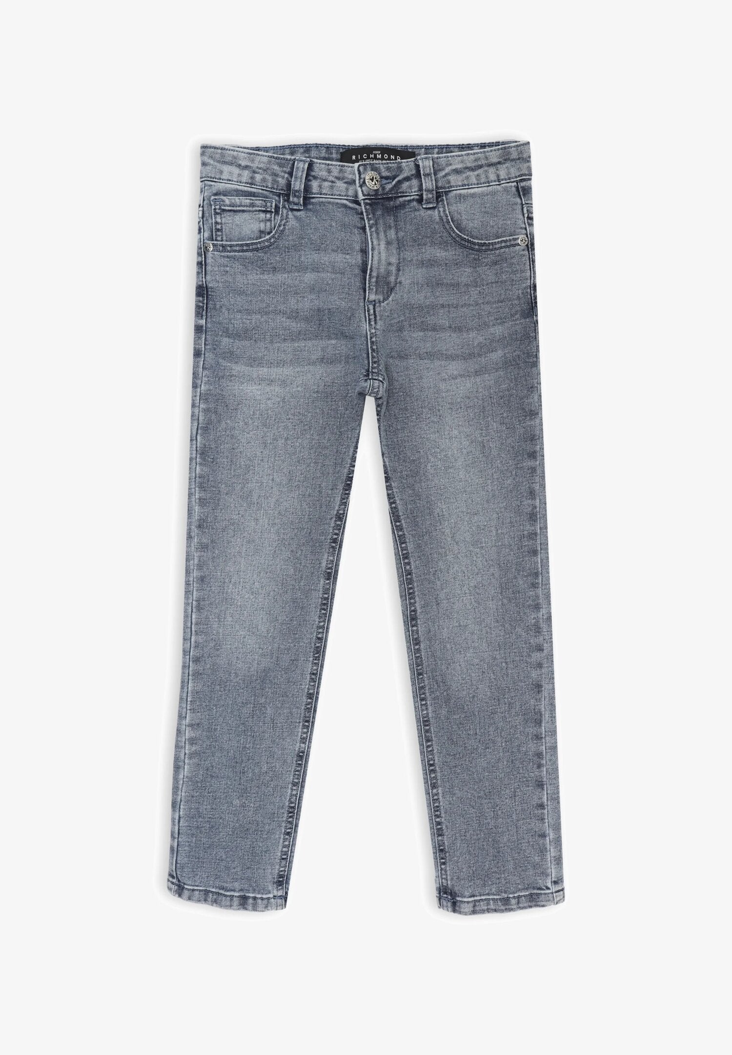 Jeans Richmond bambino grigio con stampa posteriore