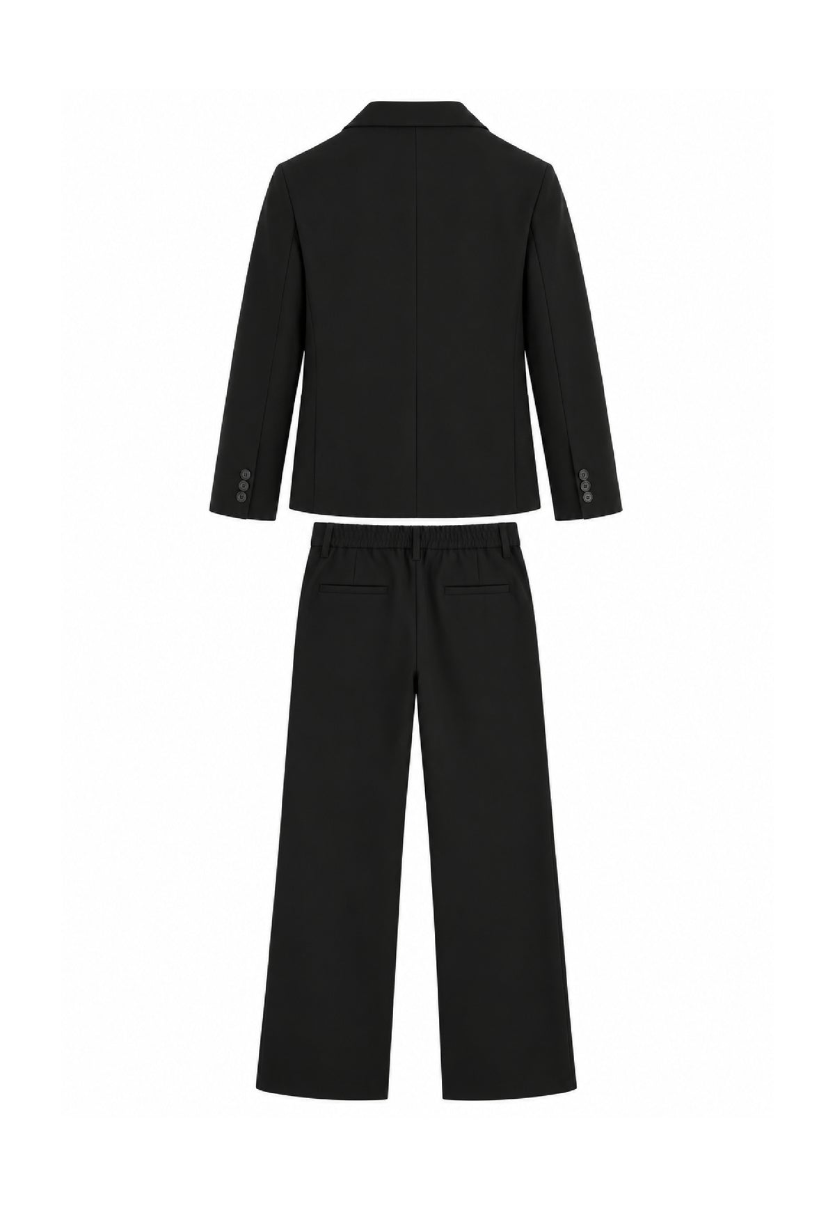 OVERD ABITO NERO ELEGANTE CON PANTALONE LARGO Bambini e ragazzi OK1964SGC+OK261794SPN.NE_