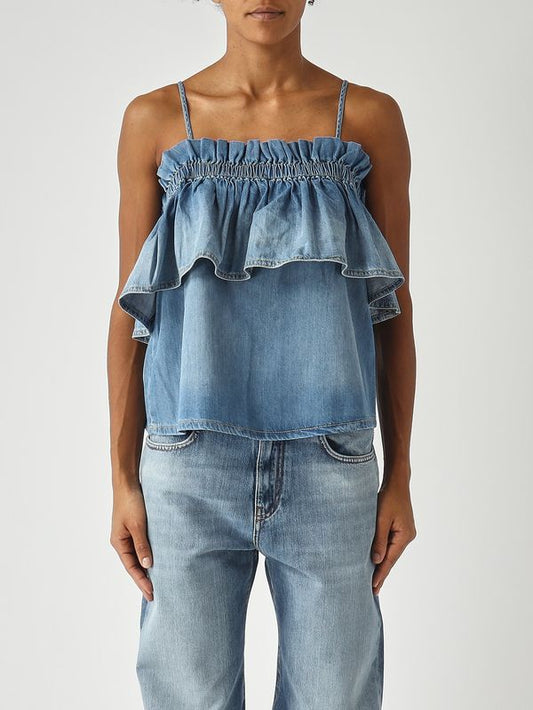 Pinko Top donna in denim