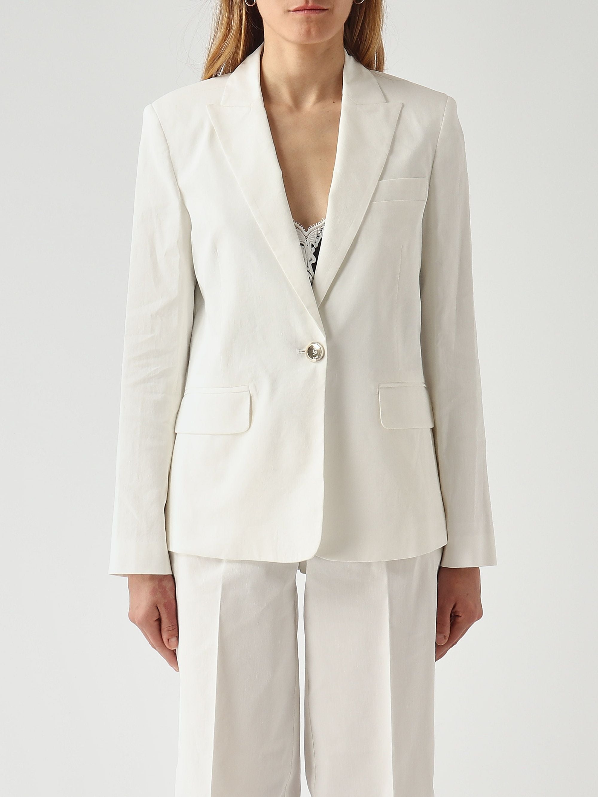 Pinko Blazer donna Freda in misto lino stretch