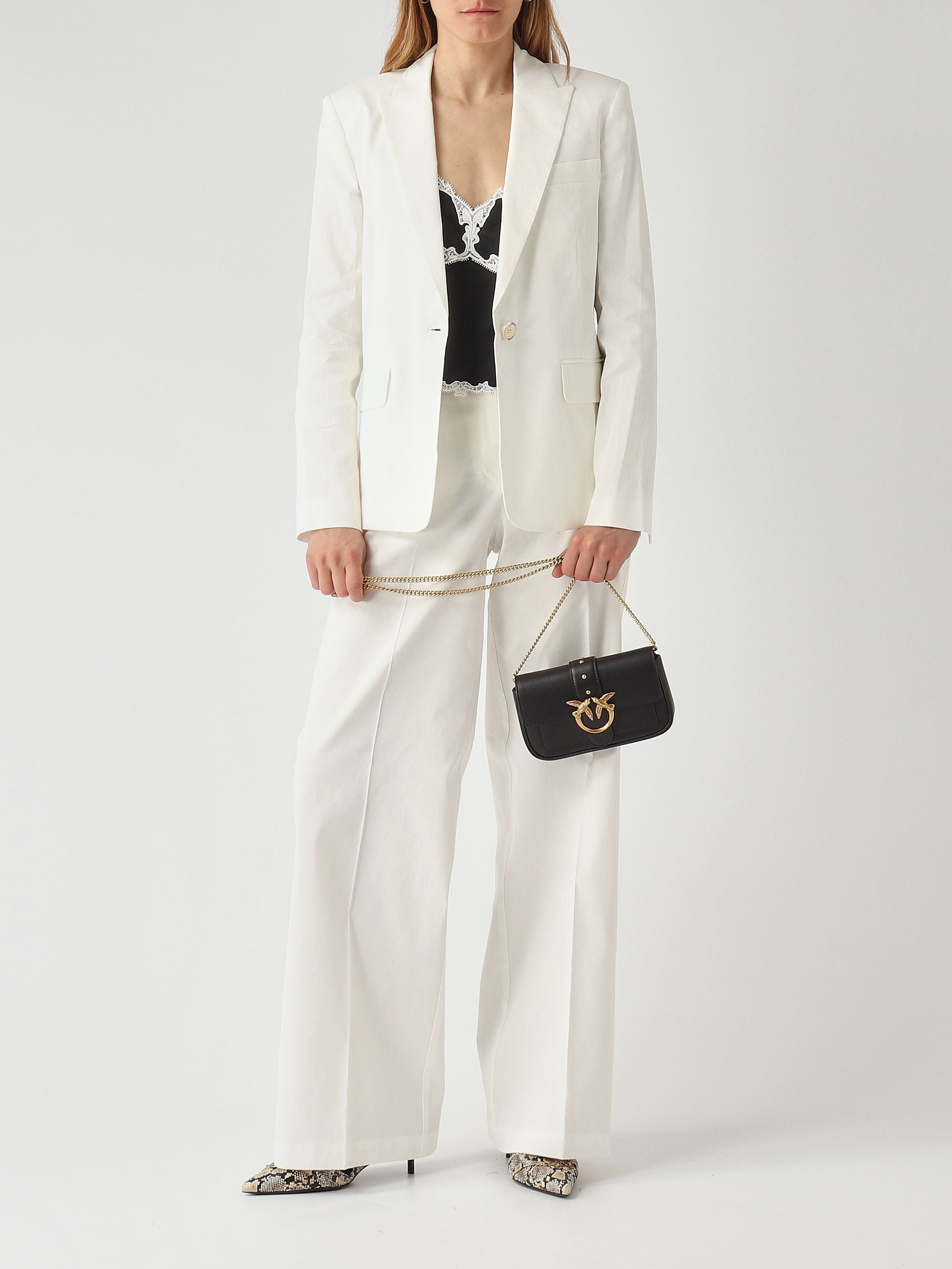 Pinko Blazer donna Freda in misto lino stretch