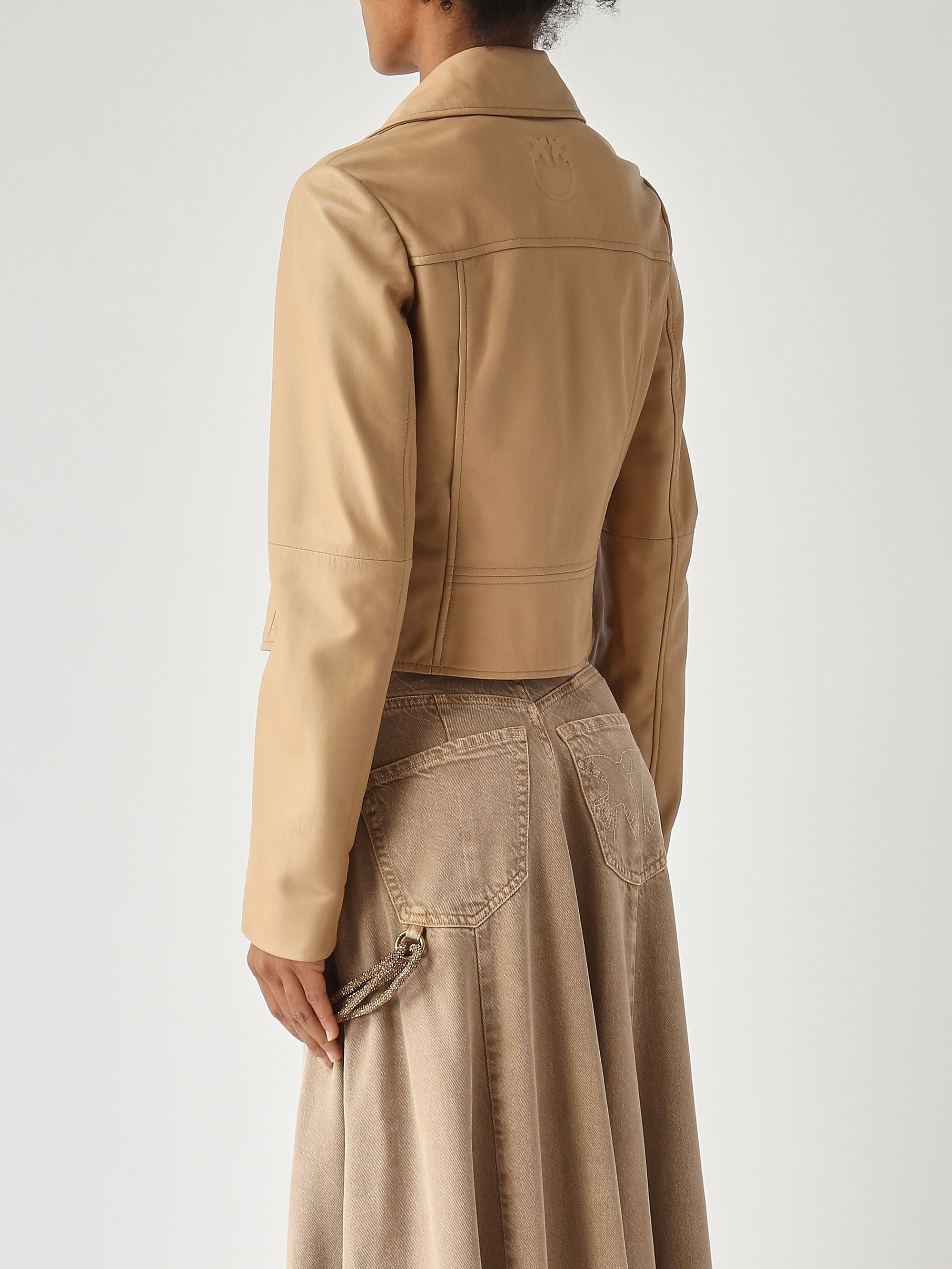 Pinko Giacca donna New Sensible in pelle nappa