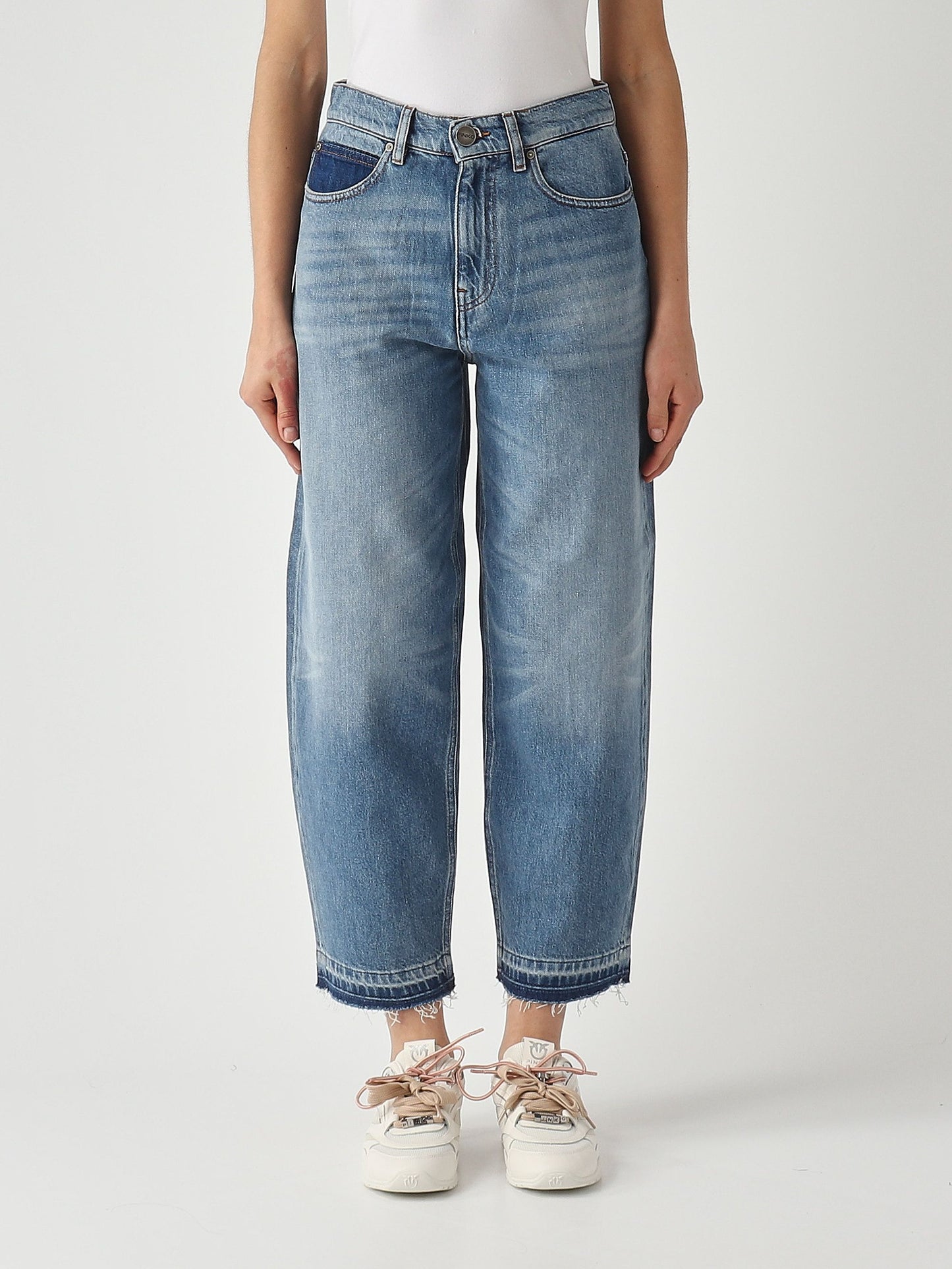 Pinko Jeans donna Estelle Egg in misto cotone