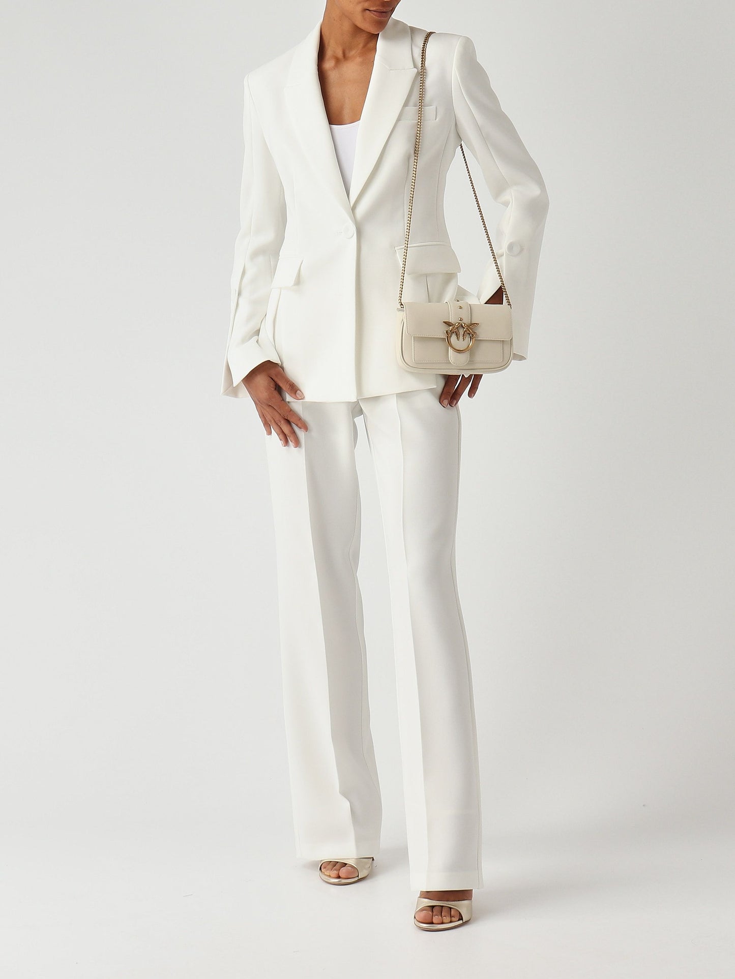 Pinko Pantalone donna Eucalipto in tessuto cady