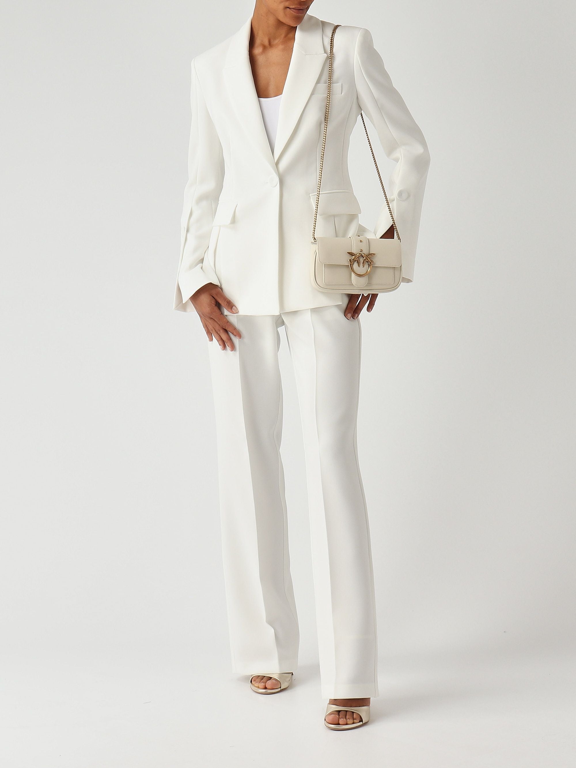Pinko Pantalone donna Eucalipto in tessuto cady
