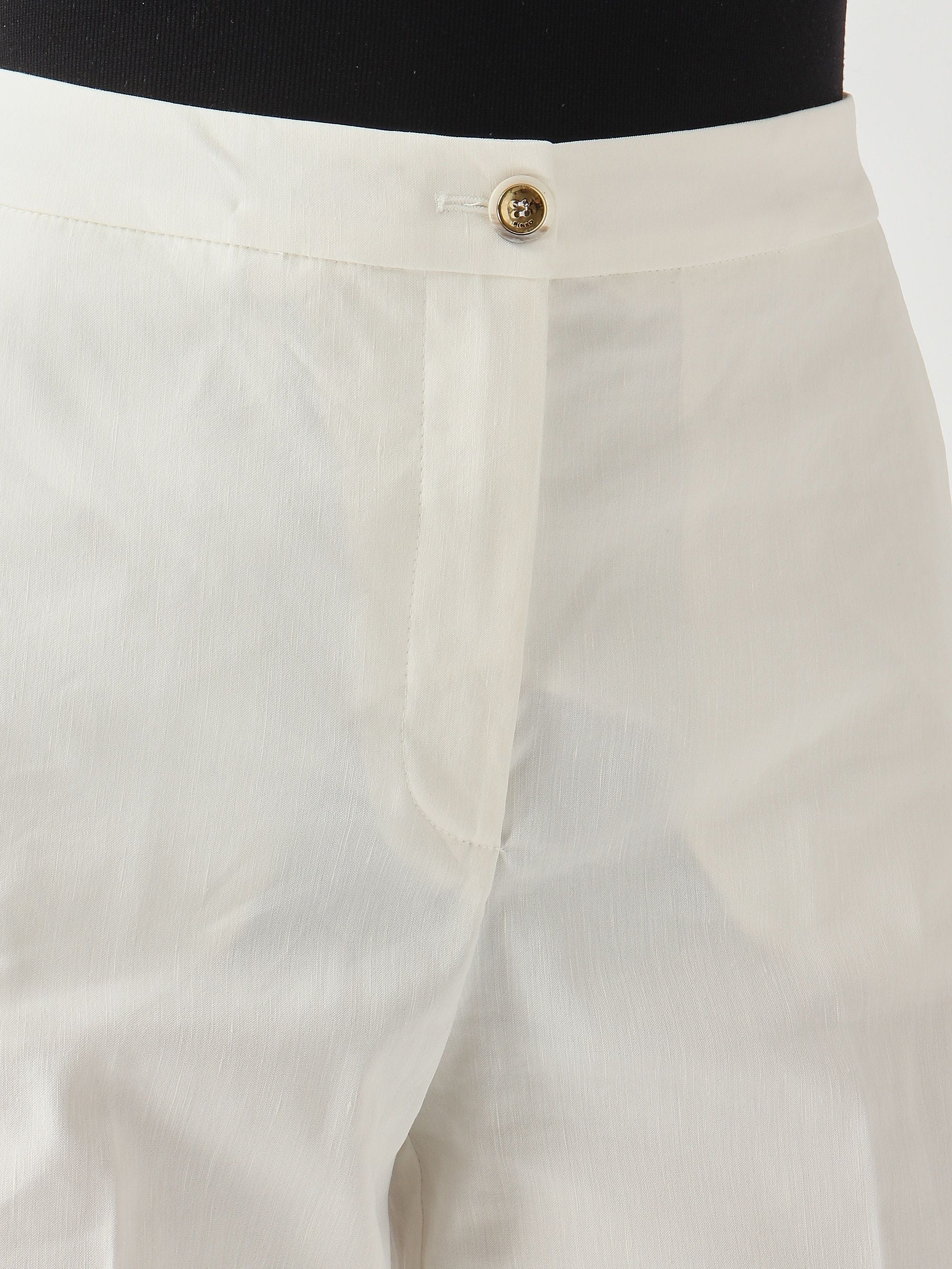 Pinko Pantalone donna Jacopone in misto lino stretch