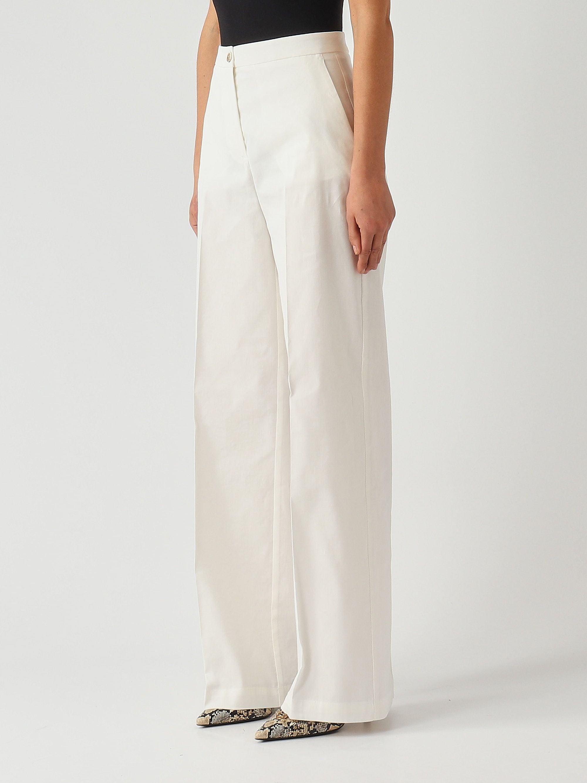 Pinko Pantalone donna Jacopone in misto lino stretch
