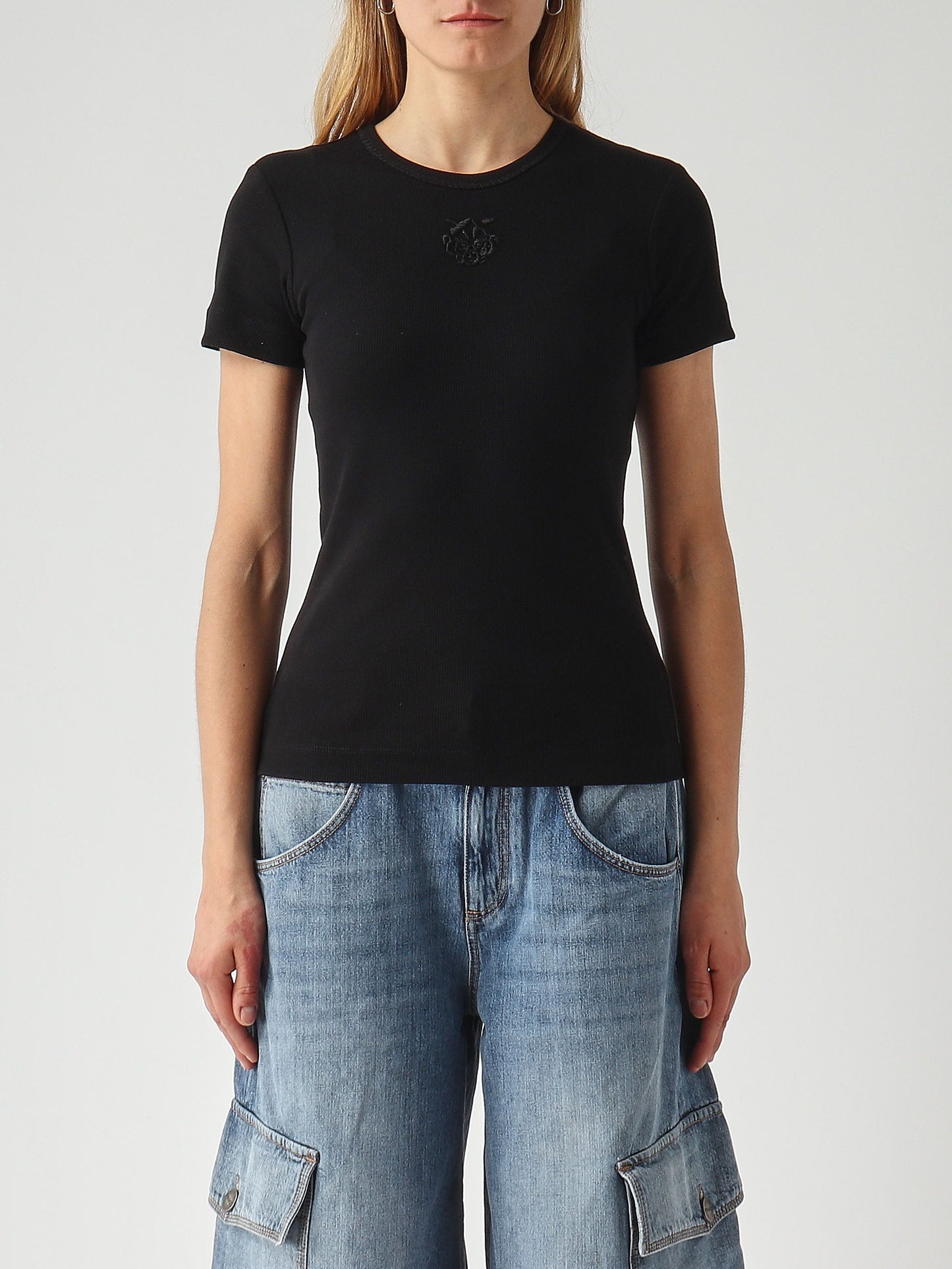 Pinko T-shirt donna Brughero in cotone stretch