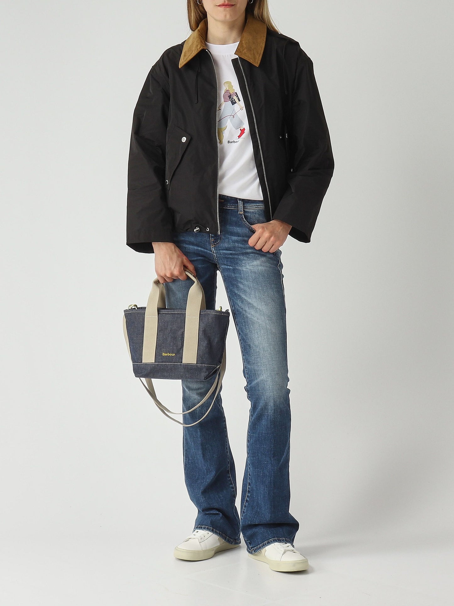T-shirt donna Derwent in cotone lts0713 Bianco