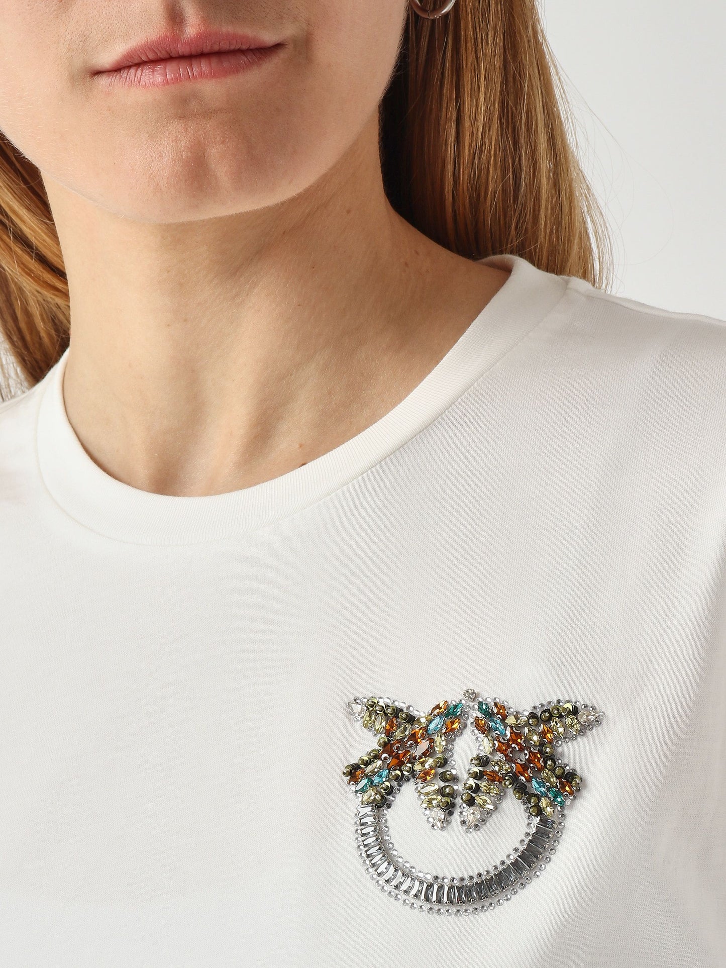 Pinko T-shirt donna Strepitoso in cotone