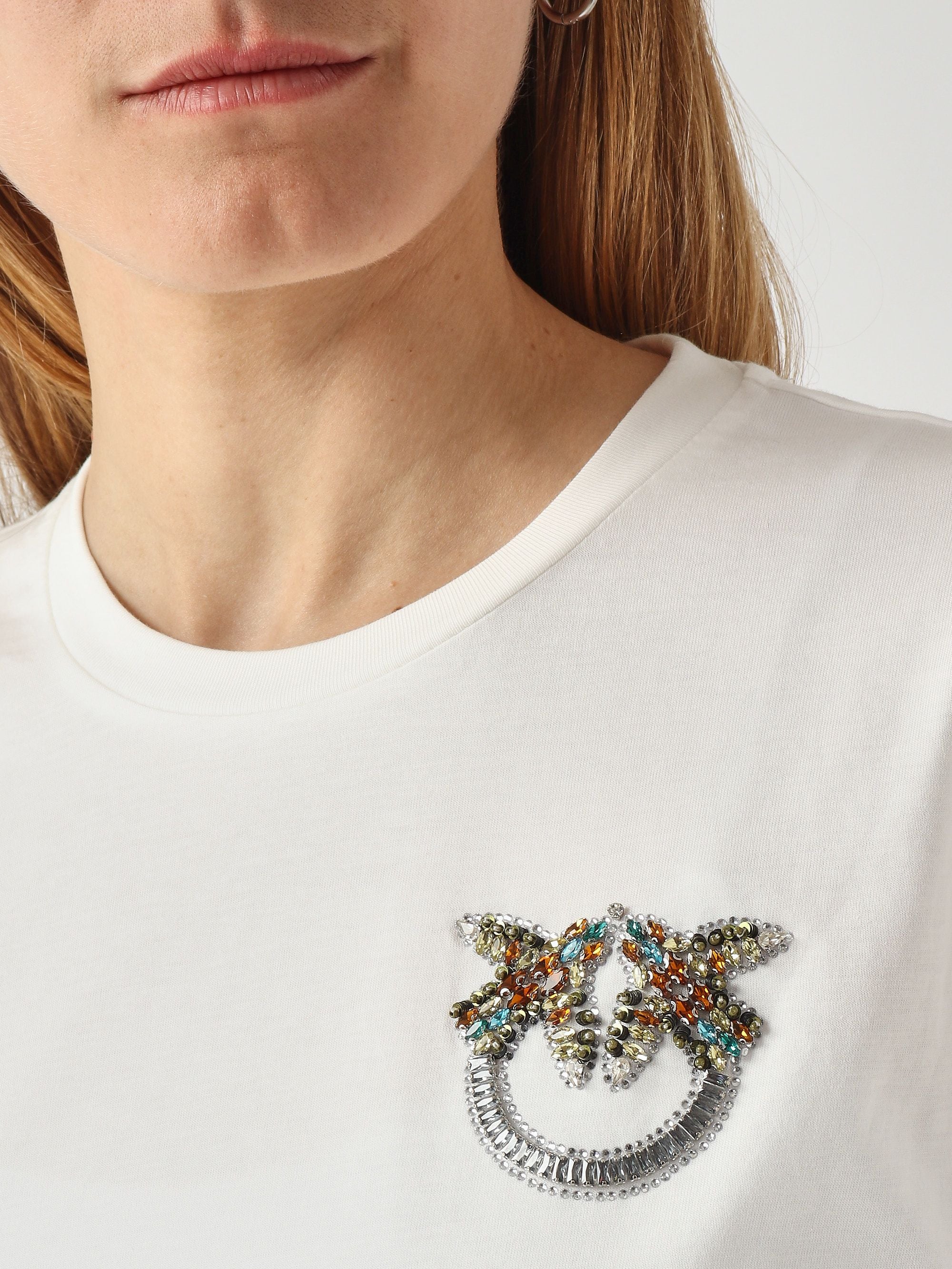 Pinko T-shirt donna Strepitoso in cotone