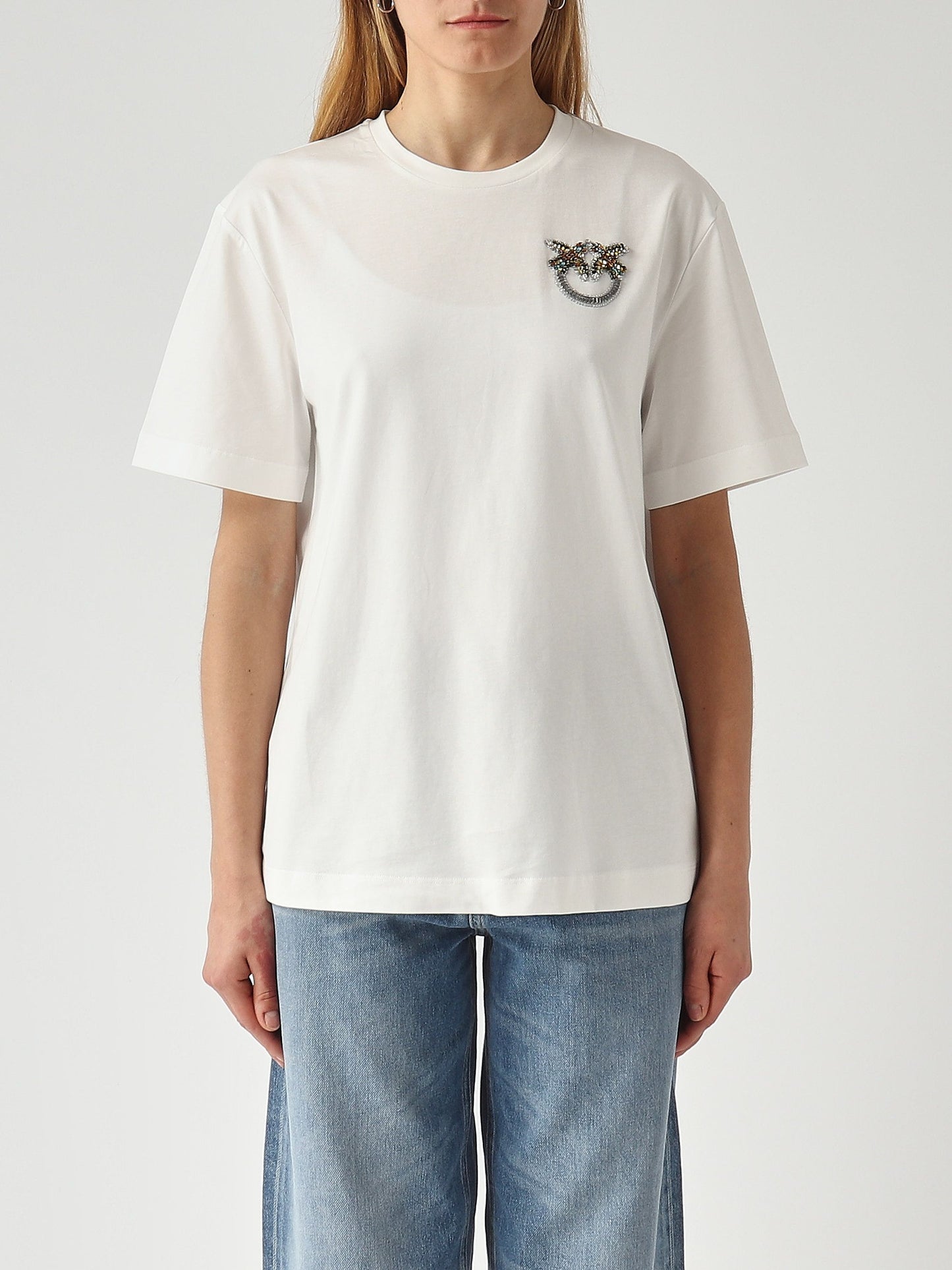 Pinko T-shirt donna Strepitoso in cotone
