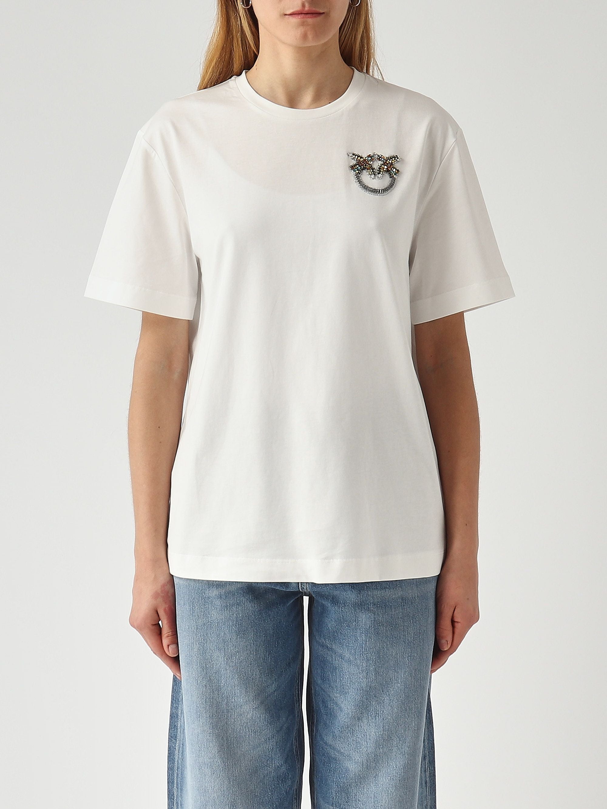 Pinko T-shirt donna Strepitoso in cotone