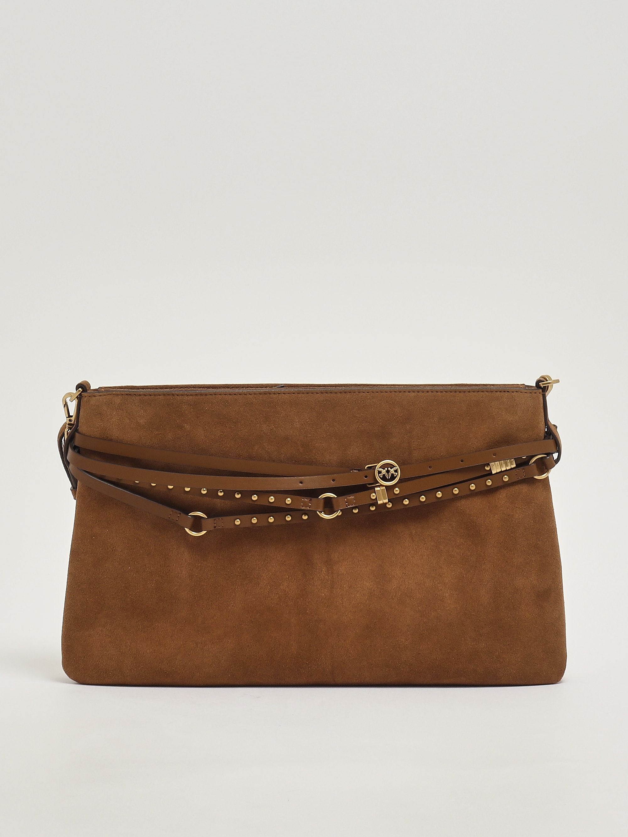 Pinko Borsa donna Belt Bag Big Suede in pelle scamosciata Dimensioni: 40 x 25 x 3 cm 100% pelle
