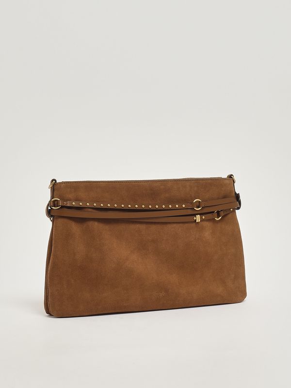 Pinko Borsa donna Belt Bag Big Suede in pelle scamosciata | Dimensioni: 40 x 25 x 3 cm 100% pelle