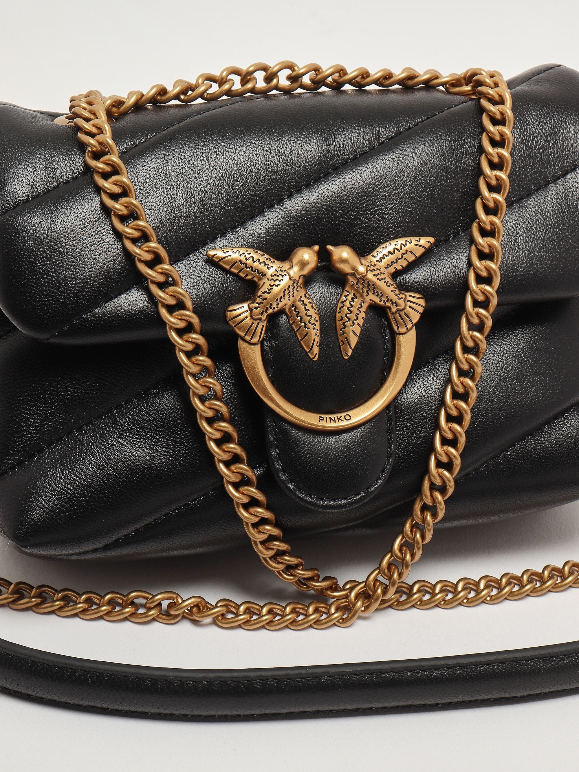 Pinko Borsa donna Love Puff Baby CL in pelle - Dimensioni: 17,5 x 12 x 6 cm 100% pelle