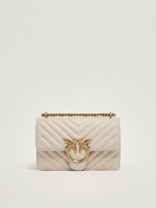 Pinko Borsa donna Love One Mini DC in pelle nappata - Dimensioni: 21 x 13 x 6 cm 100% Pelle