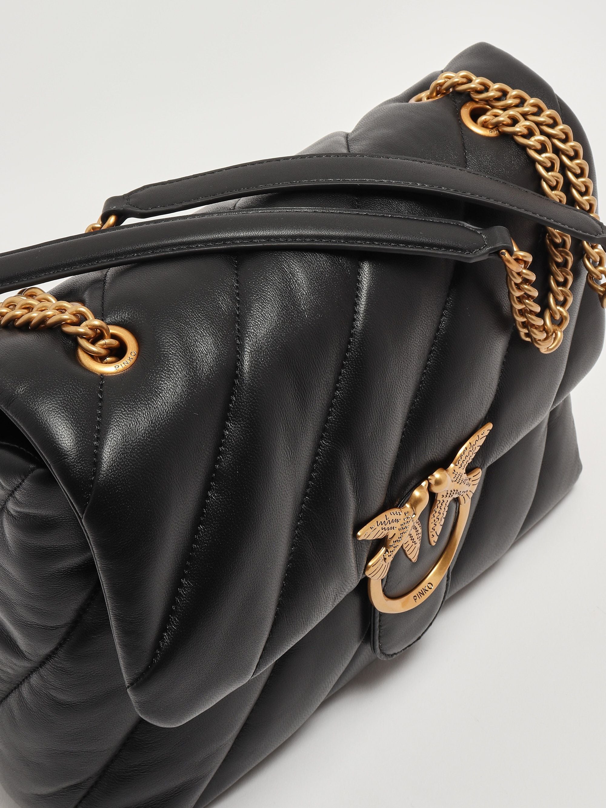 Pinko Borsa donna Love Puff Big CL in pelle - Dimensioni: 22 x 16 x 9 cm 100% Leather